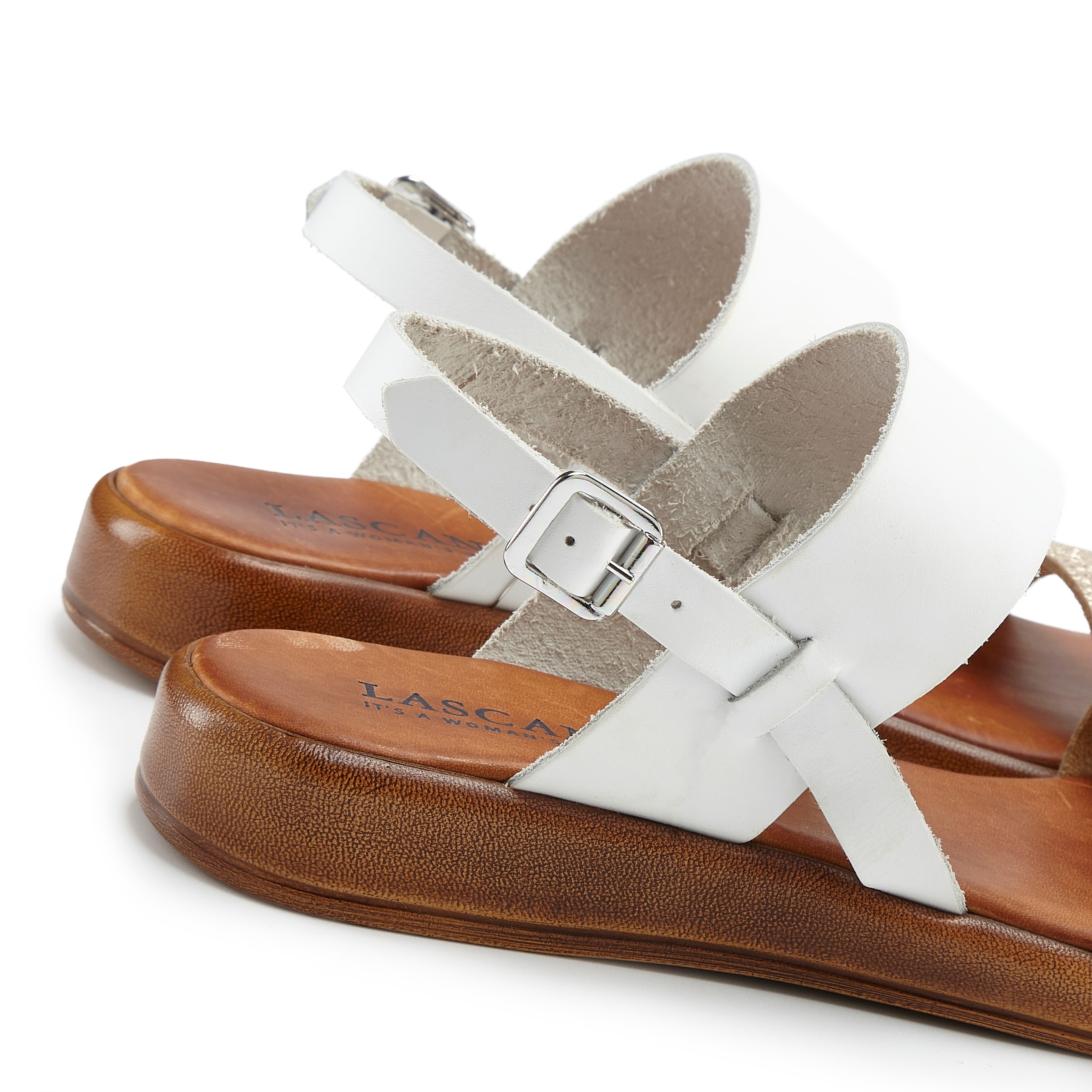 LASCANA Sandale »Sommerschuh, Riemchensandale, offener Schuh«  aus Leder