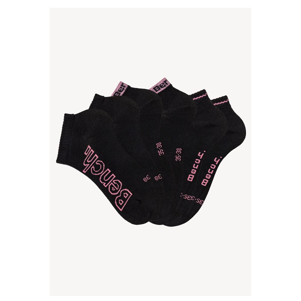 Bench. Sneakersocken, (Packung, 6 Paar), mit unterschiedlichen Designs