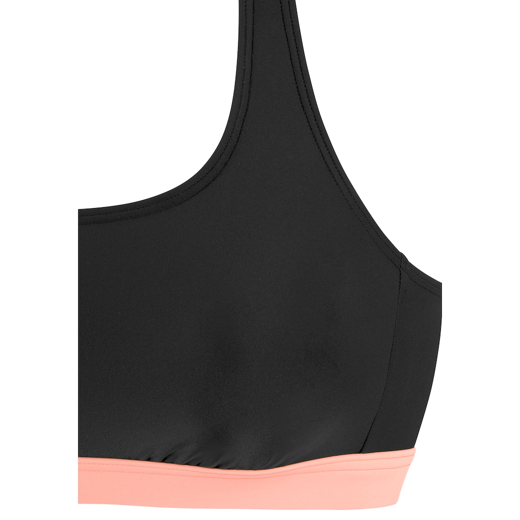 LASCANA ACTIVE Bustier-Bikini-Top »Janni«, mit kontrastfarbenen Details