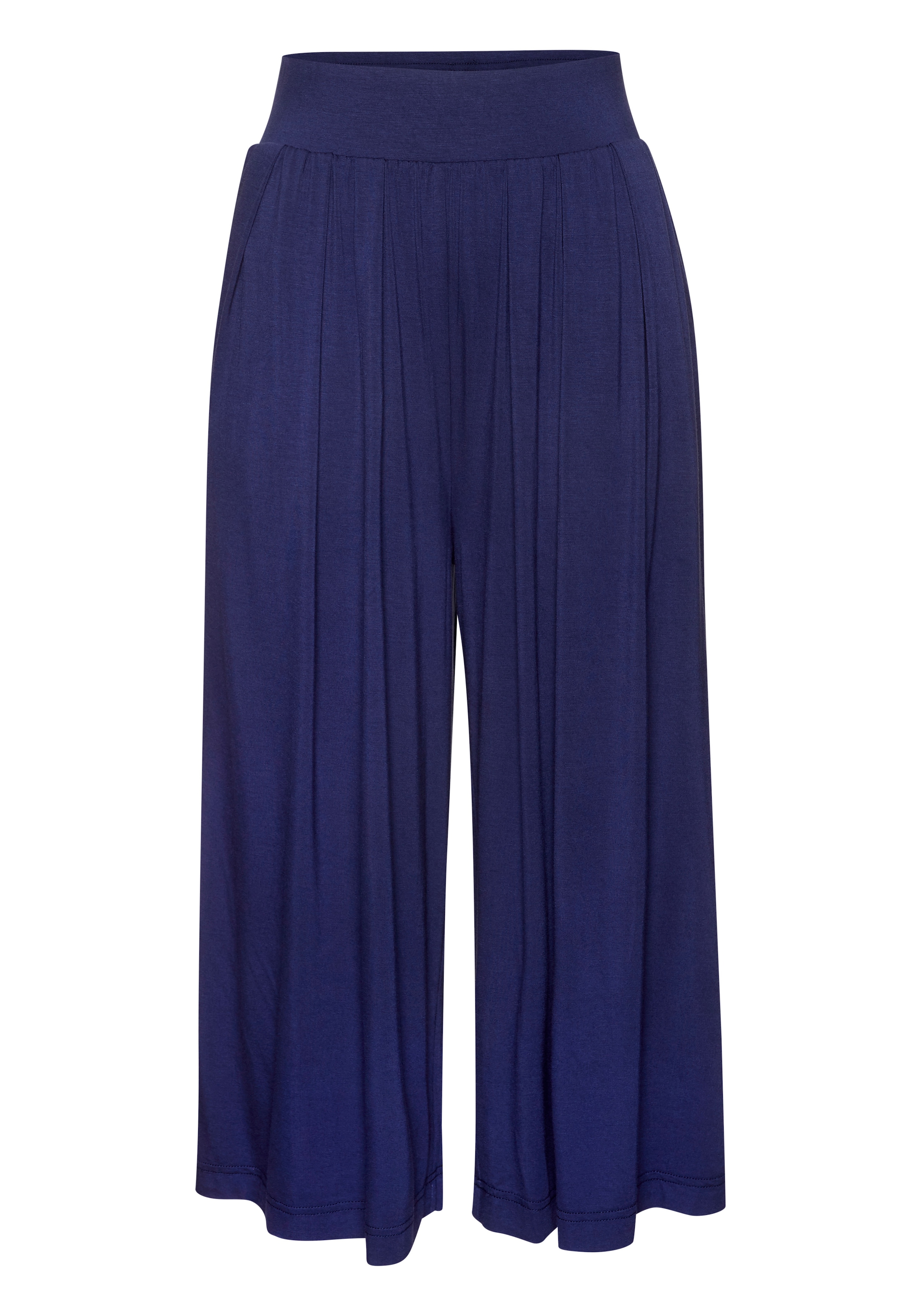 LASCANA Culotte »Sommerhose mit extra weitem Bein aus luftig-leichter Viskose«  bequeme Strandhose mit modischen Falten und Gummizug