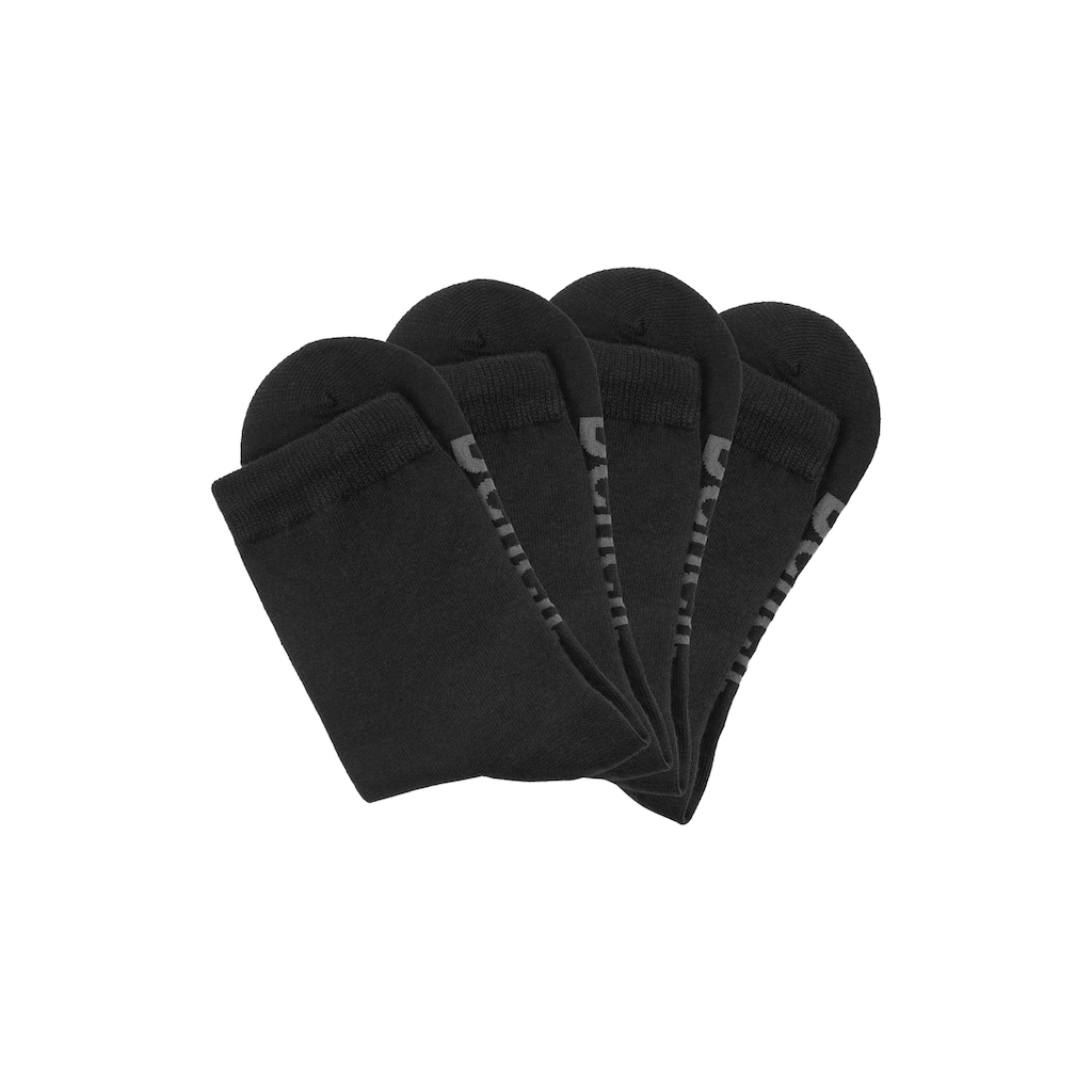 Bench. Basicsocken, (Dose, 4 Paar), mit farbigen Innenbündchen