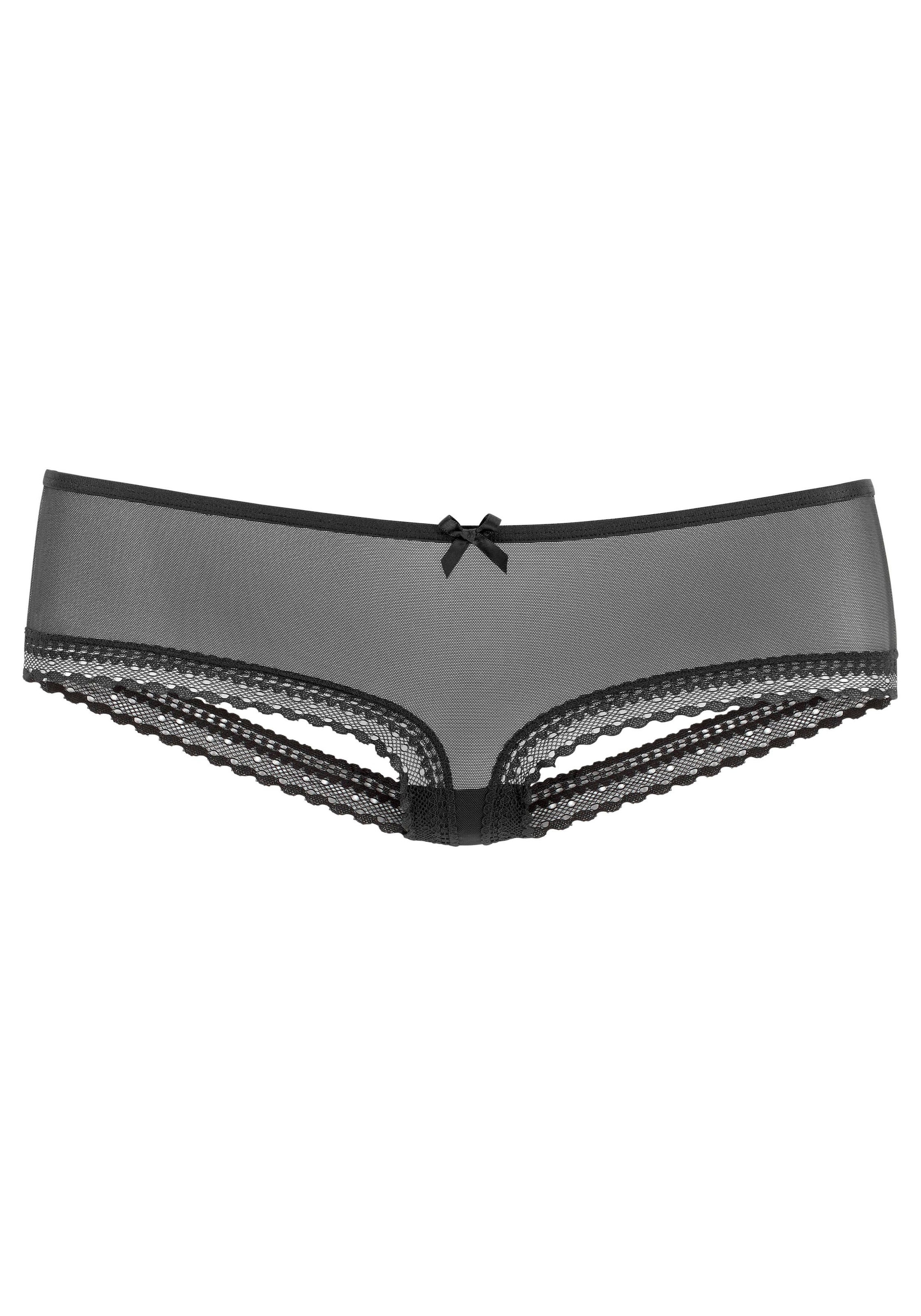 petite fleur goldfarben Panty-Ouvert, aus transparentem Tüll