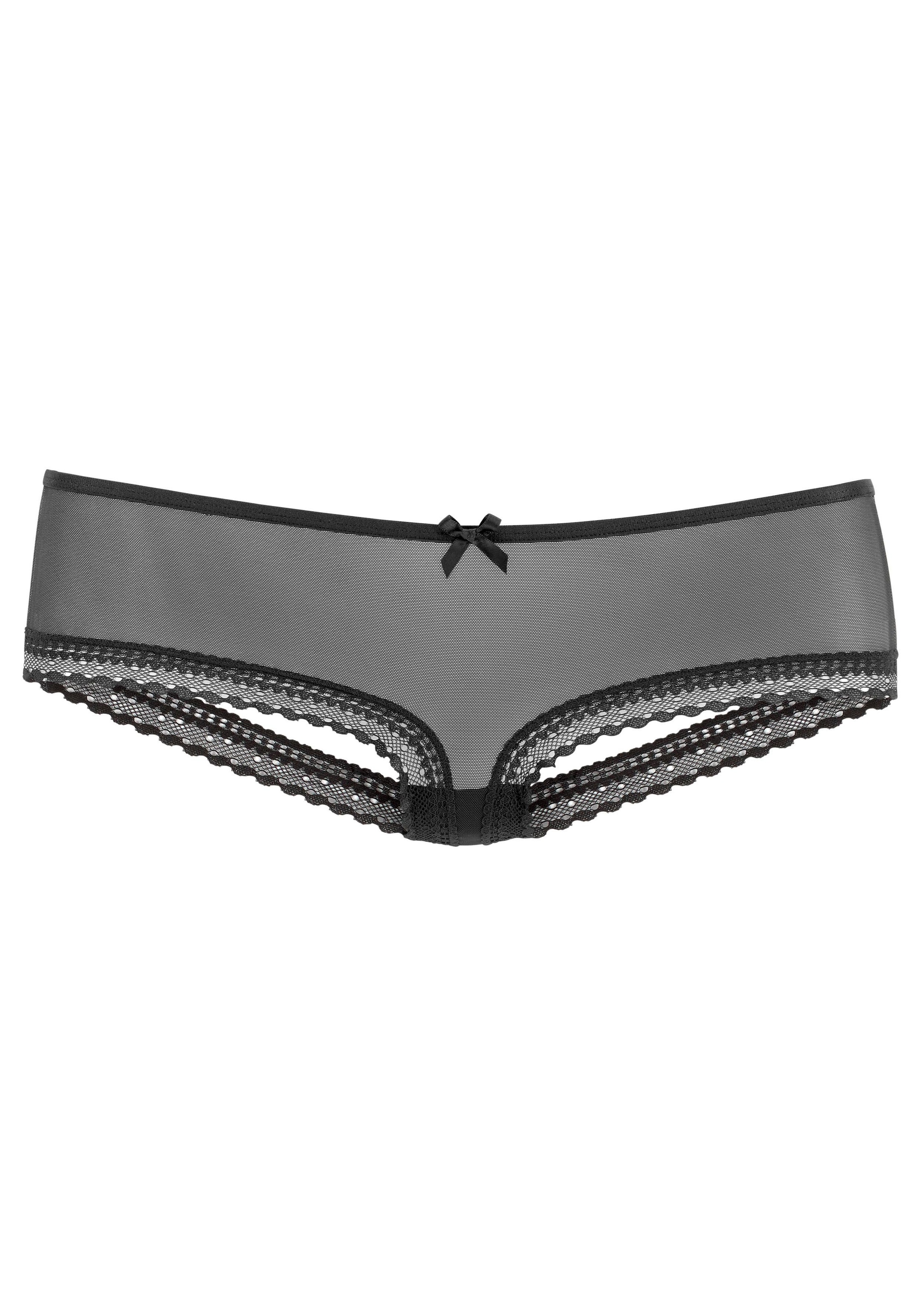 petite fleur gold Panty-Ouvert aus transparentem Tüll
