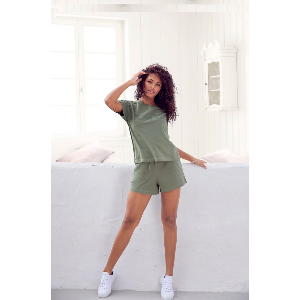 KangaROOS Shorty, (2 tlg.), mit Slogan-Frontdruck