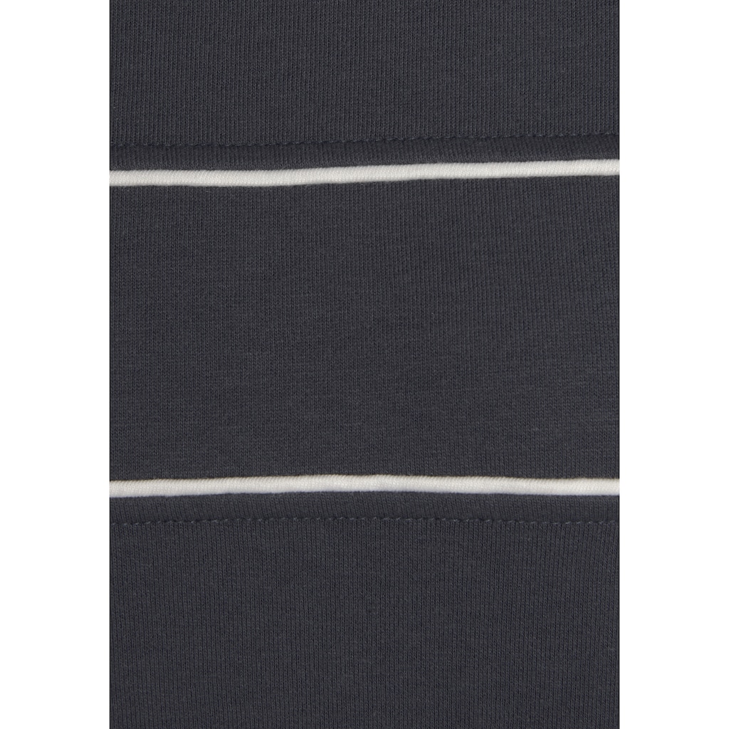 H.I.S Sweatshirt, mit Piping auf der Brust, Loungewear