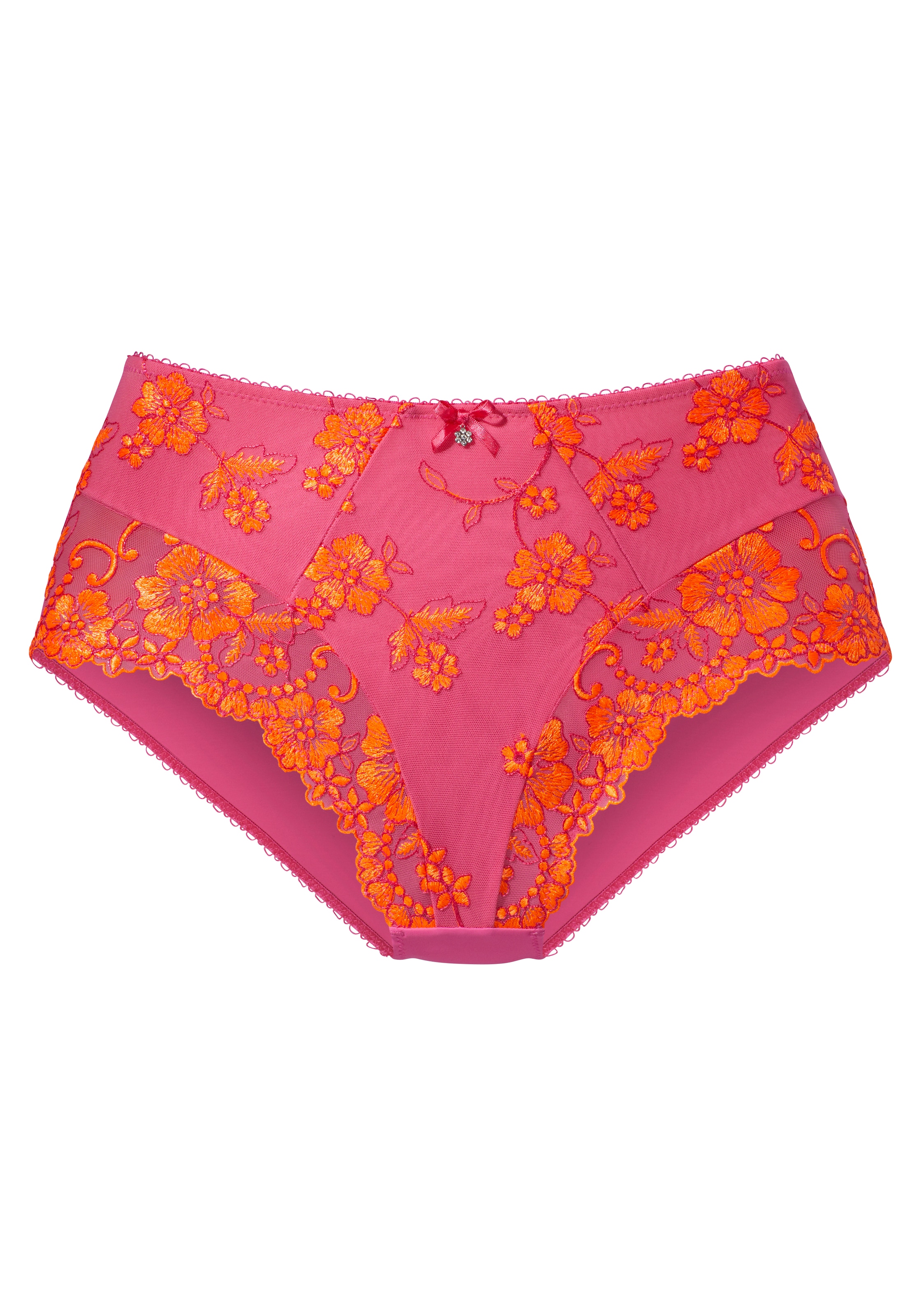 LASCANA Slip »Wanda«, in abdeckender Schnittform und Stickerei Spitze