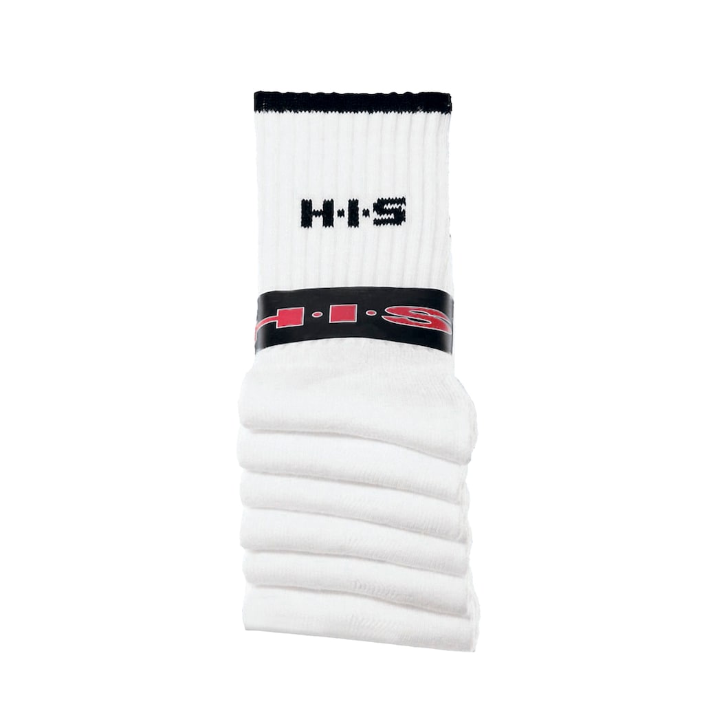 H.I.S Sportsocken, (Packung, 6 Paar), mit Frottee & verstärkten Belastungszonen
