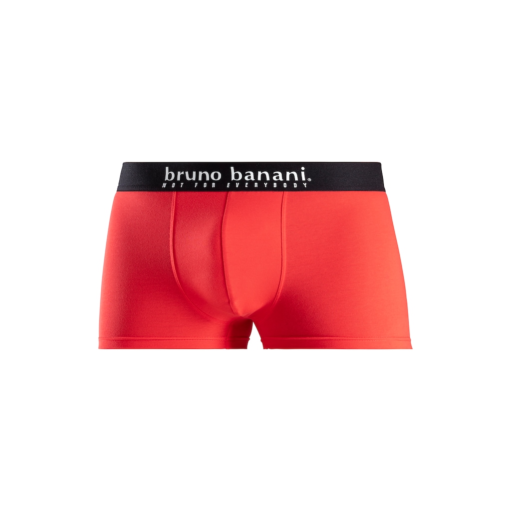 Bruno Banani Boxer »Boxershorts für Herren«, (Packung, 4 St., 4er-Pack), mit Palmendruck und unifarben aus Baumwollmischung