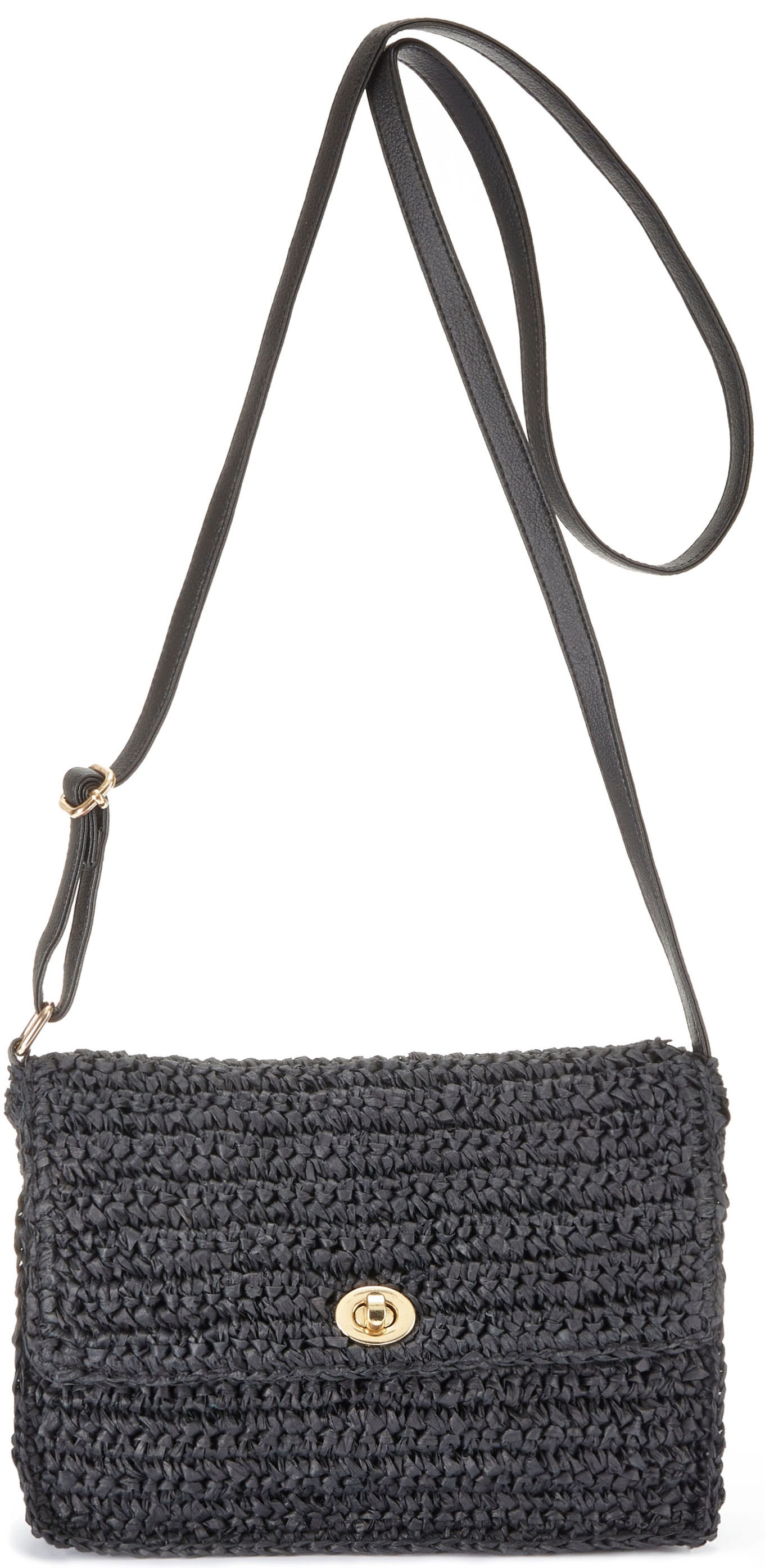 Vivance Umhängetasche »Handtasche«, Minibag, Henkeltasche, Bast-Optik, Sommertasche, Crossbody Bag