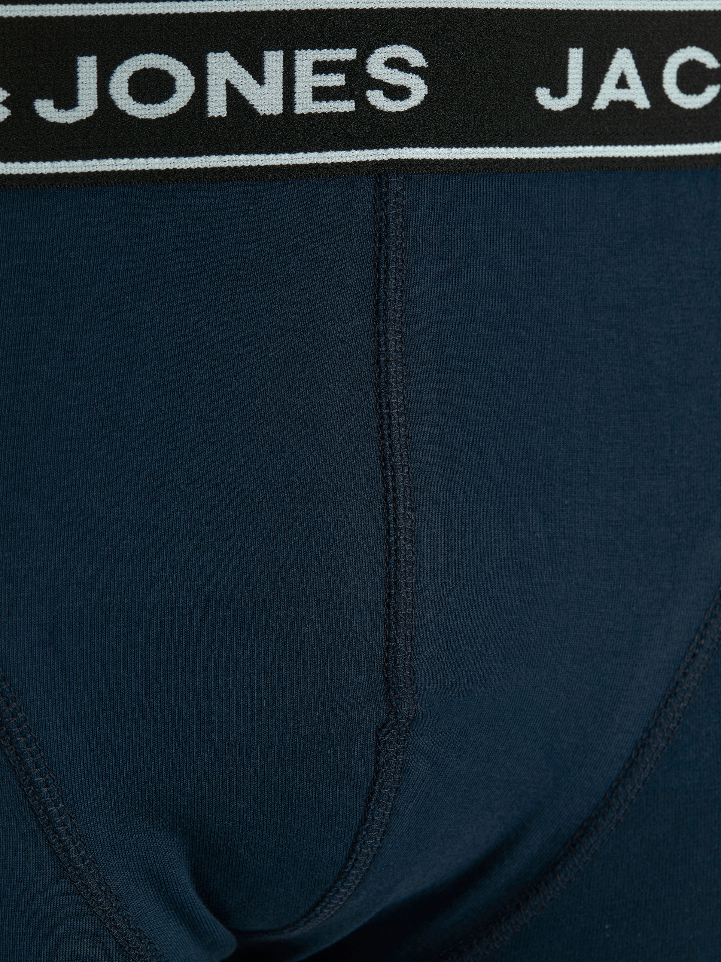 Jack & Jones Trunk »JACCRISP im 6er Pack mit Logobund und Stretchkomfort« Packung, 6 Stk. unifarben mit Farbeinsatz, modisch, eng anliegend, Baumwollmischung