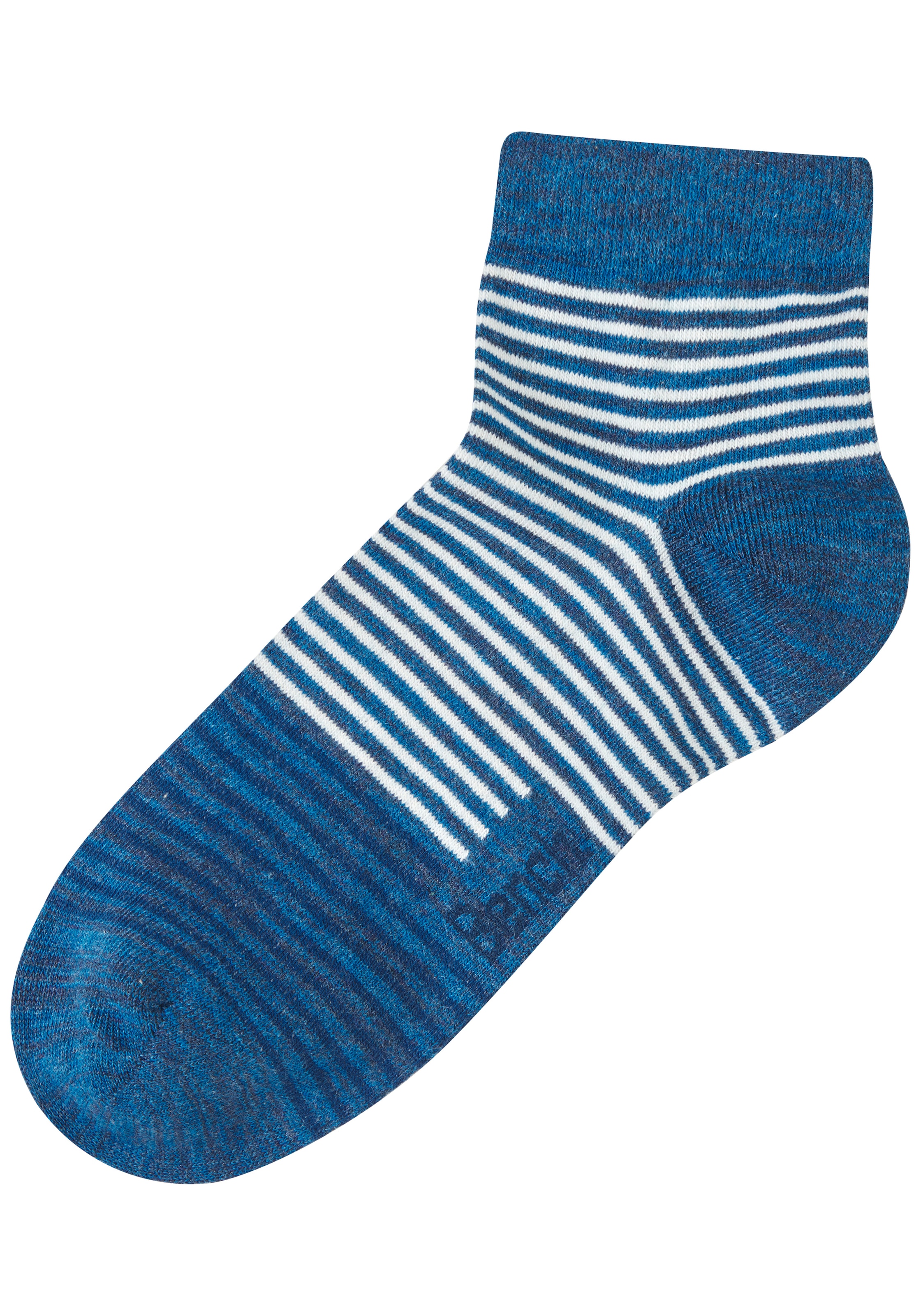 Bench. Kurzsocken »Damen und Herren meliert und uni« Packung, 6 Paar tlg. mit ansprechendem Streifen- Design und uni
