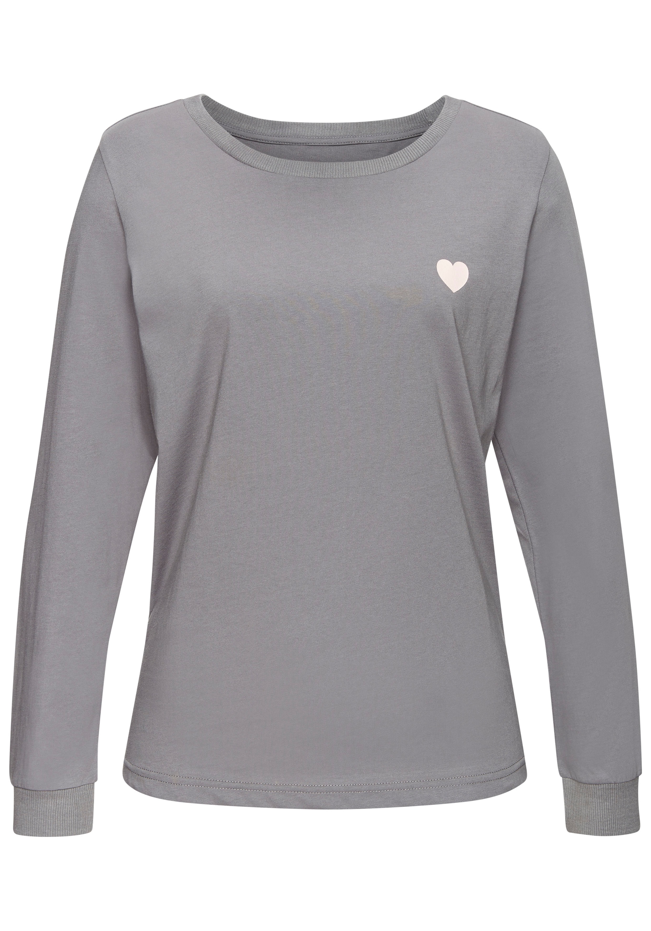 Vivance Dreams Pyjama Set, 2 tlg. mit süssem Herzmuster