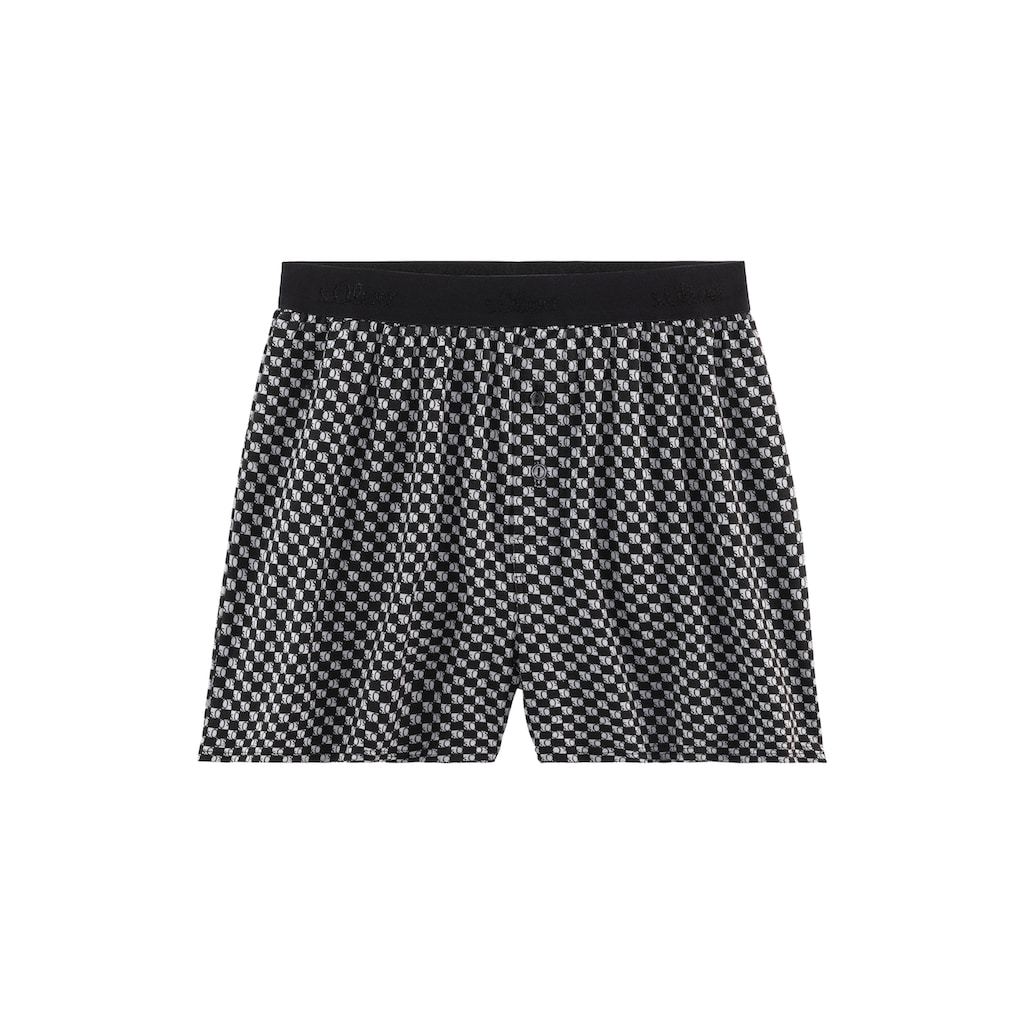 s.Oliver Weiter Boxer, (Packung, 2 St.), unifarben und gemustert