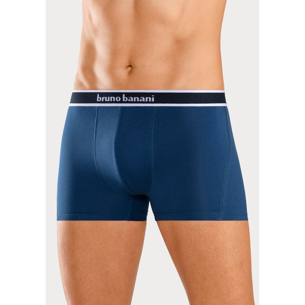 Bruno Banani Boxer »Boxershorts für Herren«, (4er Pack), mit Steifen und Logo im Bund