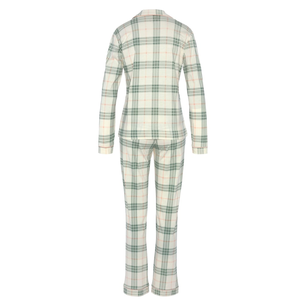 Vivance Dreams Pyjama, (2 tlg.), im klassischen Schnitt