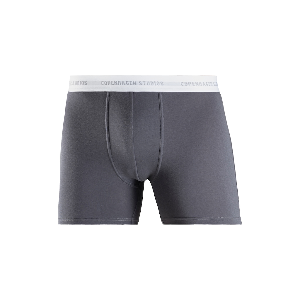 Copenhagen Studios Boxer »Boxershorts für Herren«, (Packung, 3 St., 3er-Pack), mit längerem Bein und Logobund