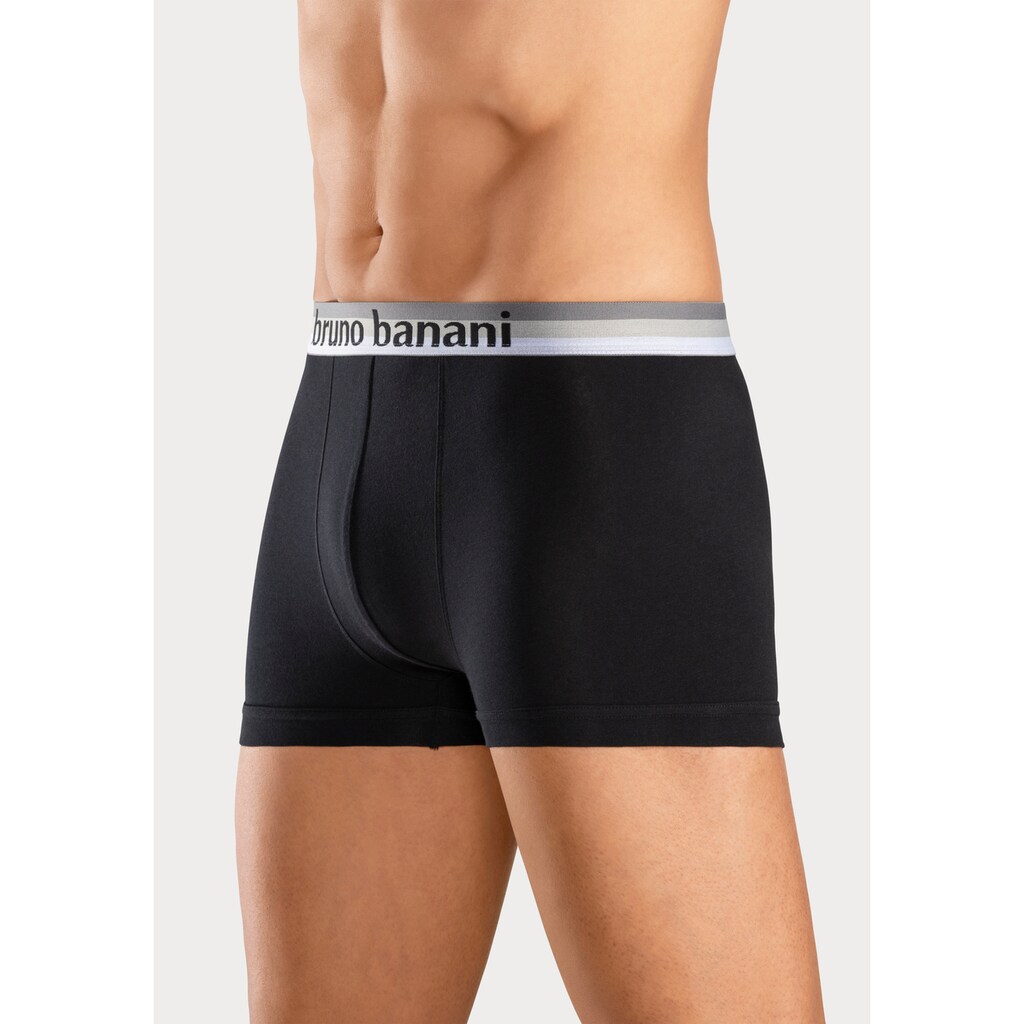 Bruno Banani Boxer »Boxershorts für Herren«, (Packung, 5 St.), mit Streifen Logo Webbund