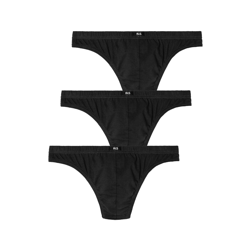 H.I.S String, (Packung, 3 St.), aus weichem Baumwoll-Stretch