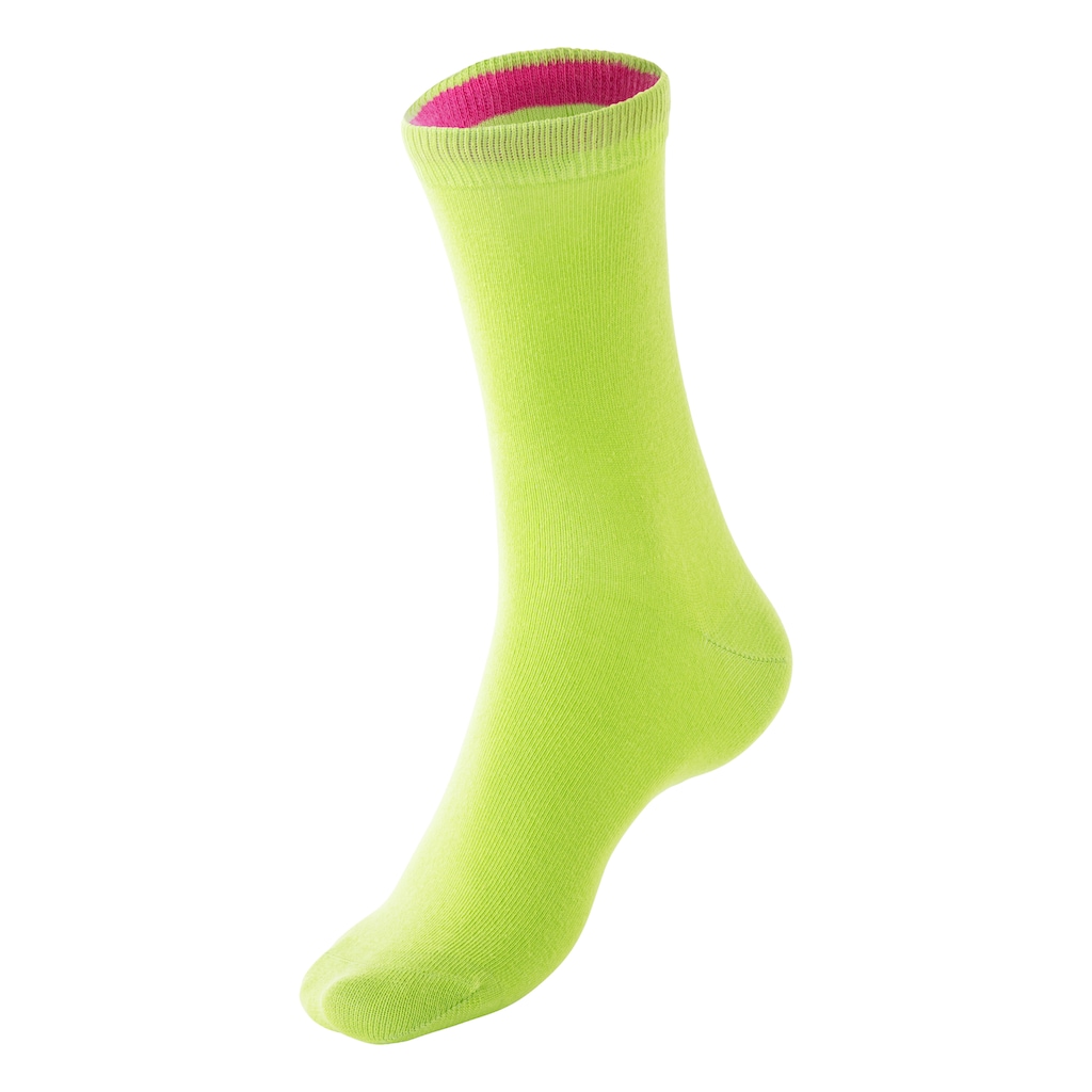 Bench. Socken, (Dose, 4 Paar), mit farbigen Innenbündchen, sortiert in edler Geschenkdose