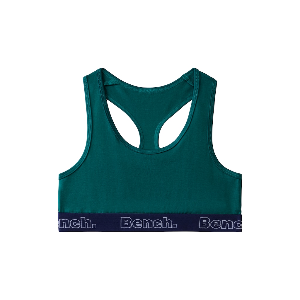 Bench. Bustier, mit kontrastfarbigem Bündchen und Racerback