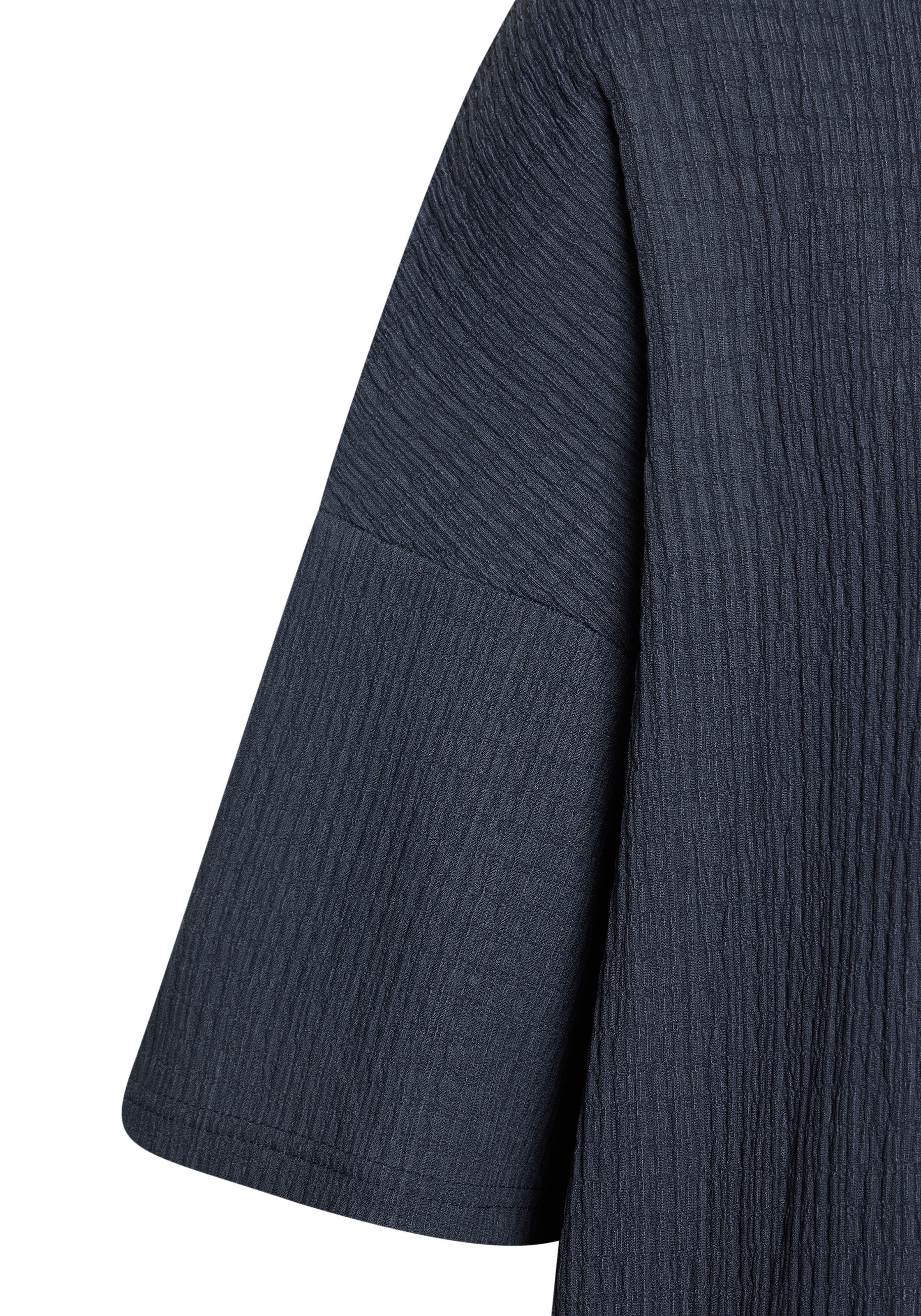 LASCANA Kurzarmshirt »mit Stehkragen«, (2er-Pack), aus bügelfreier Crêpe-Qualität