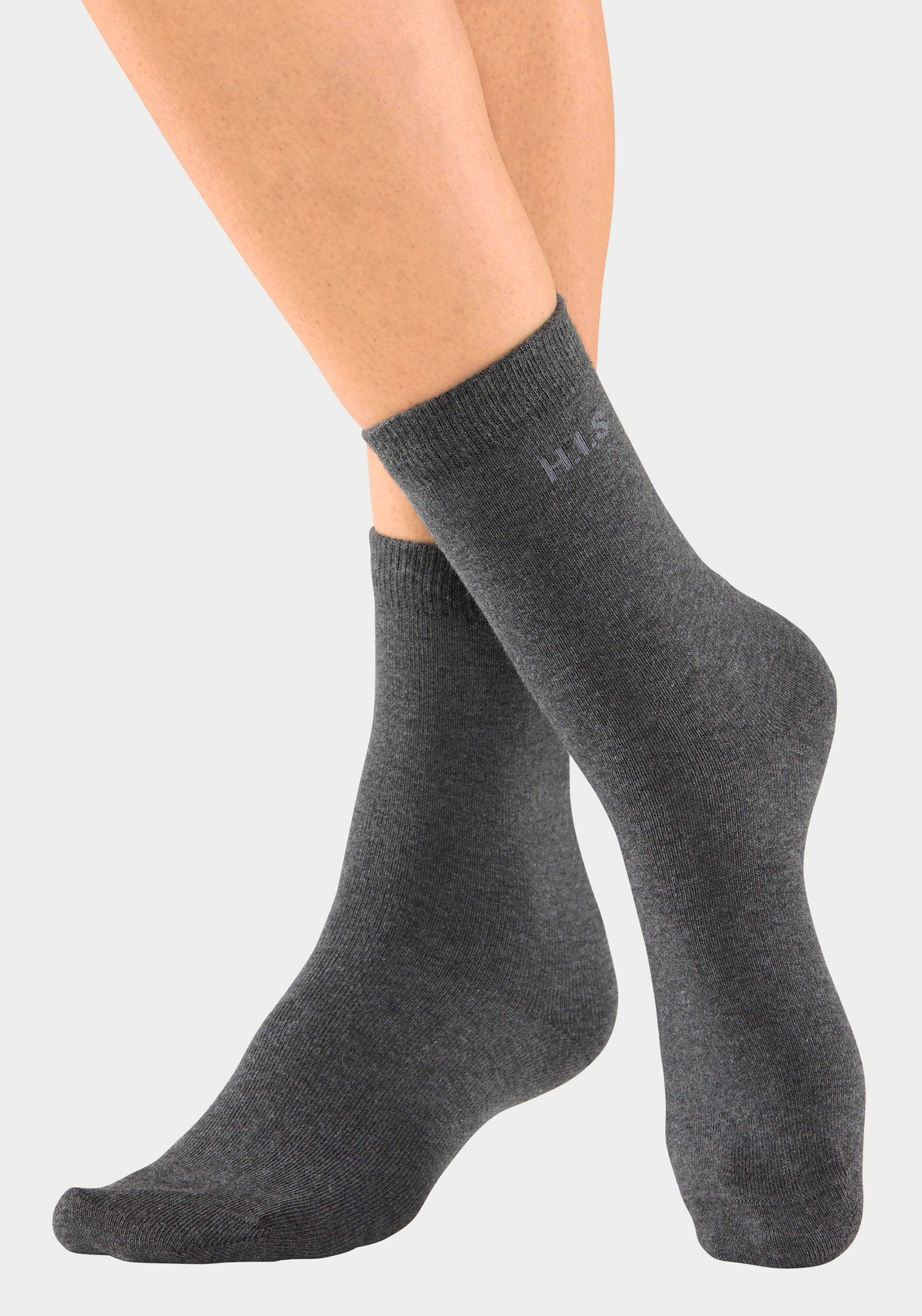 H.I.S Socken, (Packung, 16 Paar), mit eingestricktem Markenlogo