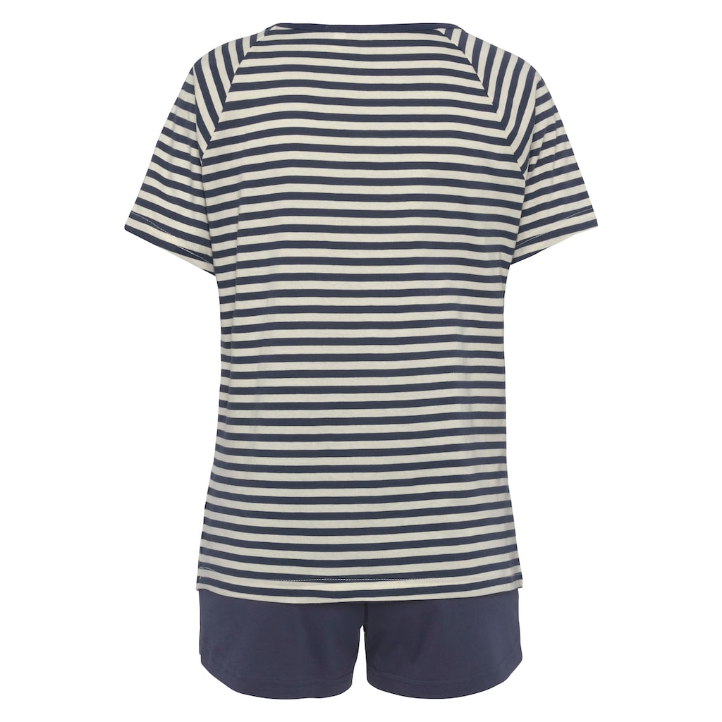 Vivance Dreams Shorty, (2 tlg.), mit schönem Streifenmuster