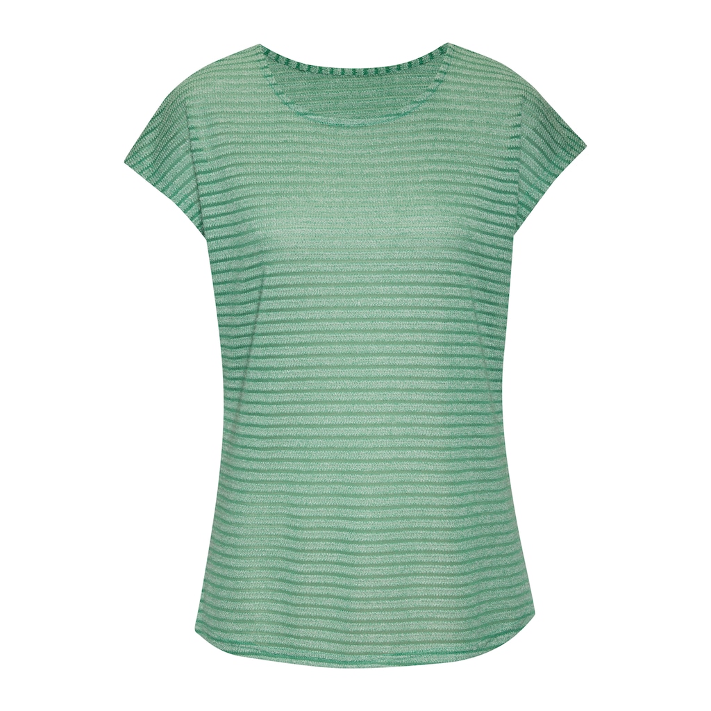 Vivance Kurzarmshirt »mit Streifenoptik«, (2er-Pack), aus pflegeleichter Viskose-Qualität