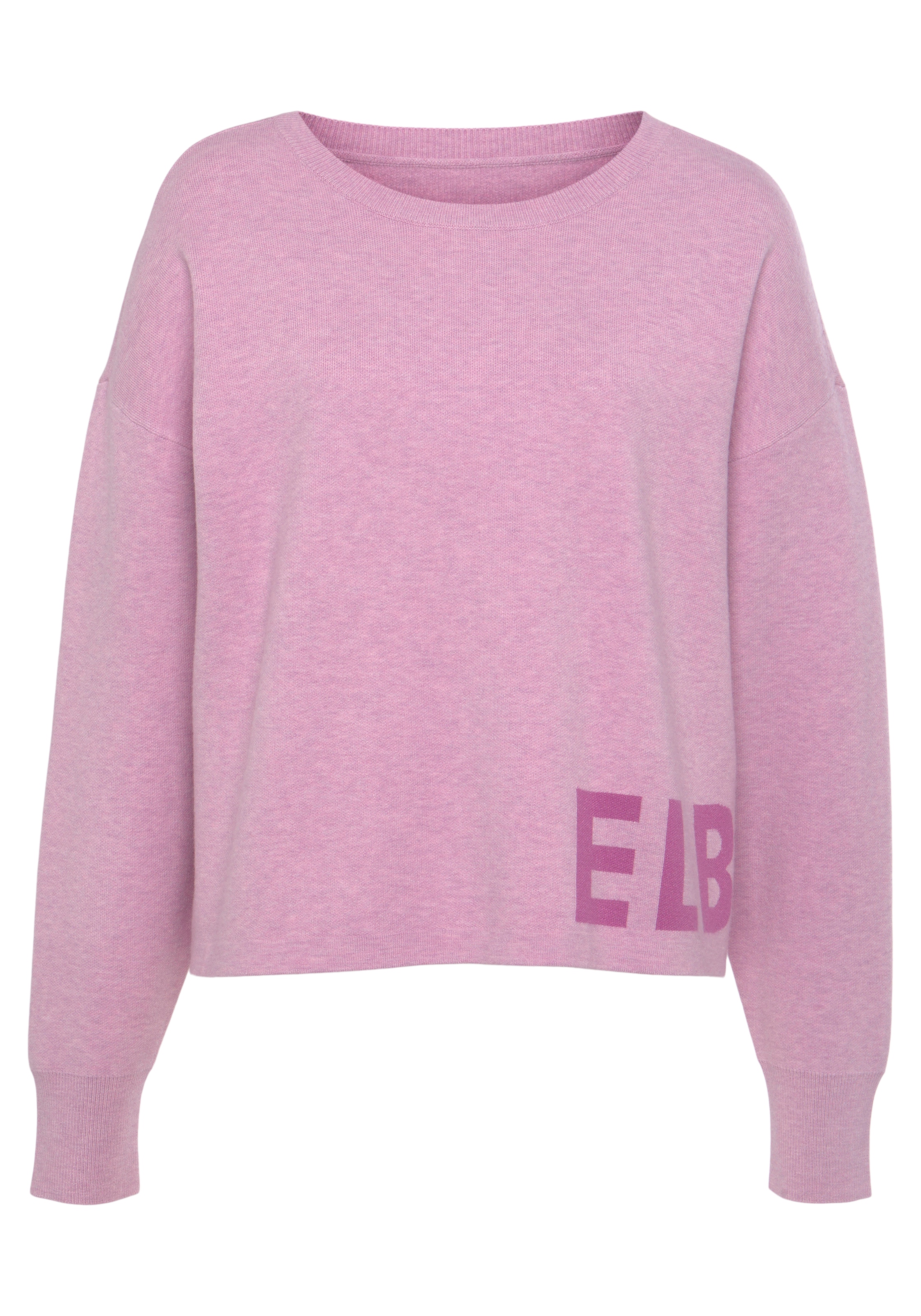 Elbsand Strickpullover, aus hochwertigem Strick mit eingestricktem Logo, Loungewear