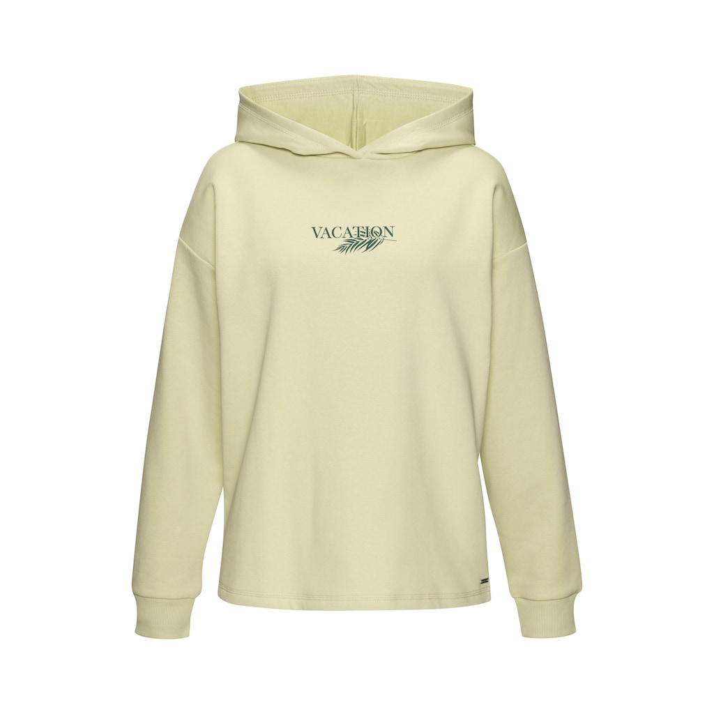 LASCANA Hoodie, (1 tlg.), Kapuzensweatshirt, Loungeshirt mit Frontprint, Loungewear