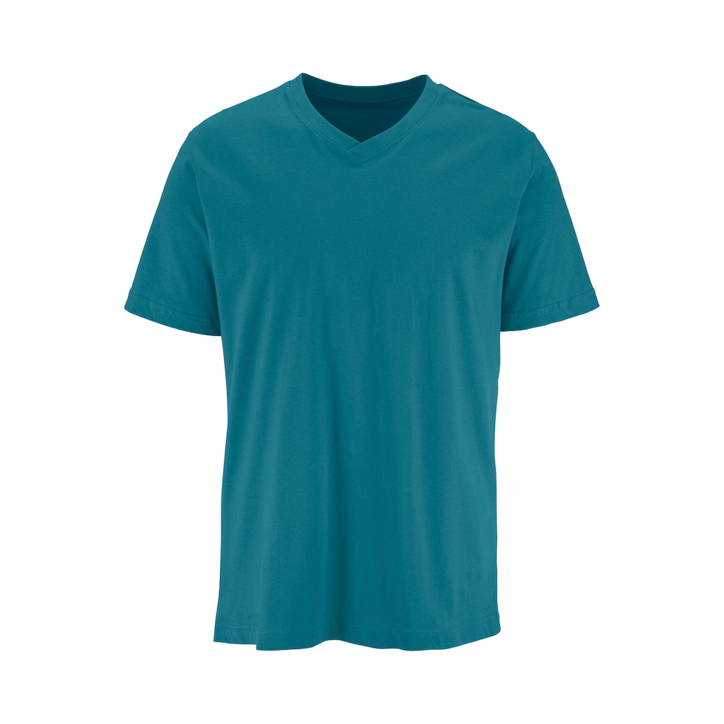 H.I.S T-Shirt, (Packung, 3 tlg.), mit V-Ausschnitt aus Baumwolle, Unterhemd, T-Shirt