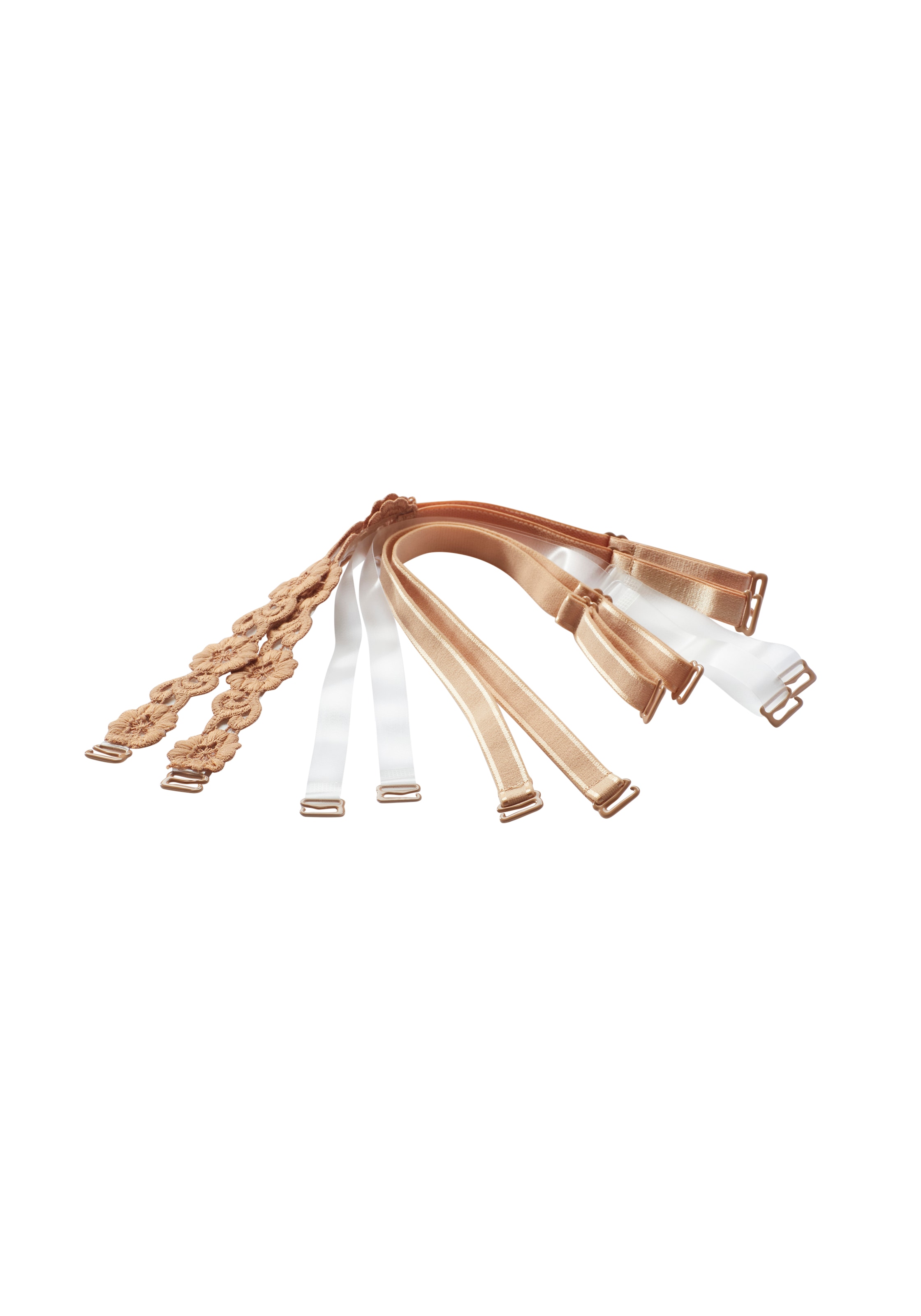 LASCANA Soutien-gorge invisible avec 3 bretelles (bretelles interchangeables) et broderie – grandes tailles, été