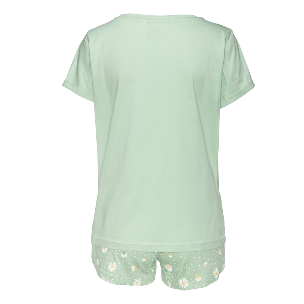Vivance Dreams Shorty, (2 tlg.), mit Gänseblümchen-Druck