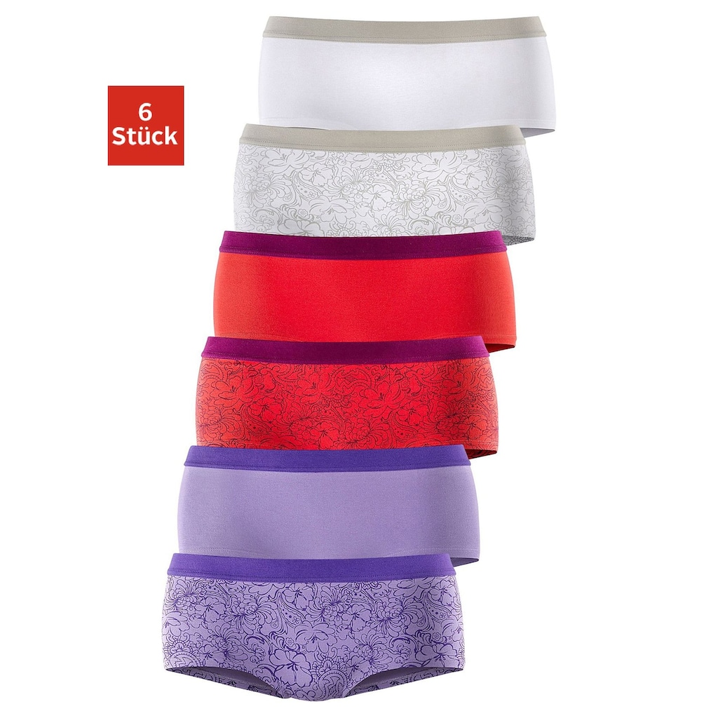 petite fleur Panty, (6er-Pack), aus elastischer Baumwolle