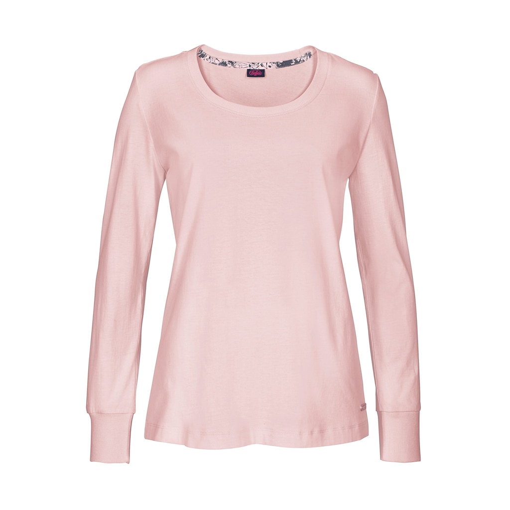 Buffalo Pyjama, (2 tlg.), mit gemusterter Hose und passendem Langarmshirt