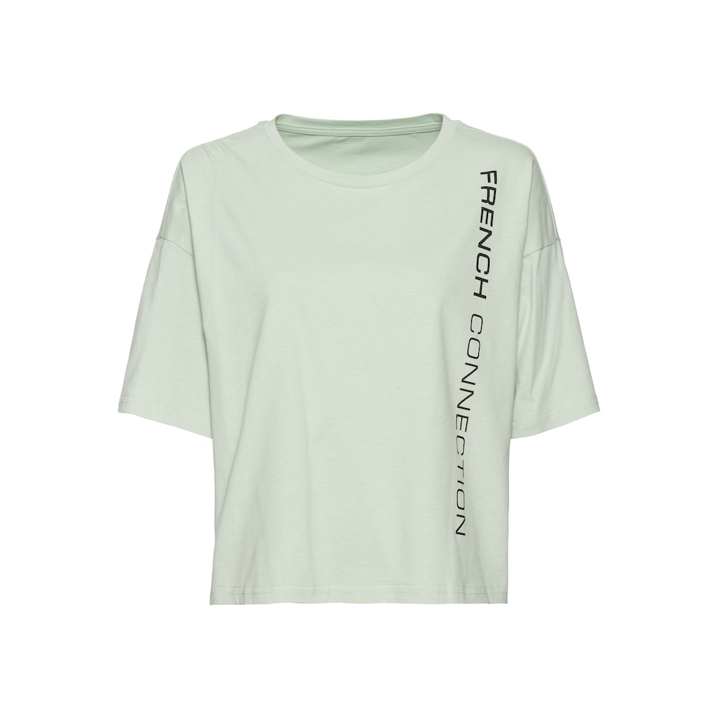 French Connection T-Shirt, mit weiten Ärmeln und Logodruck