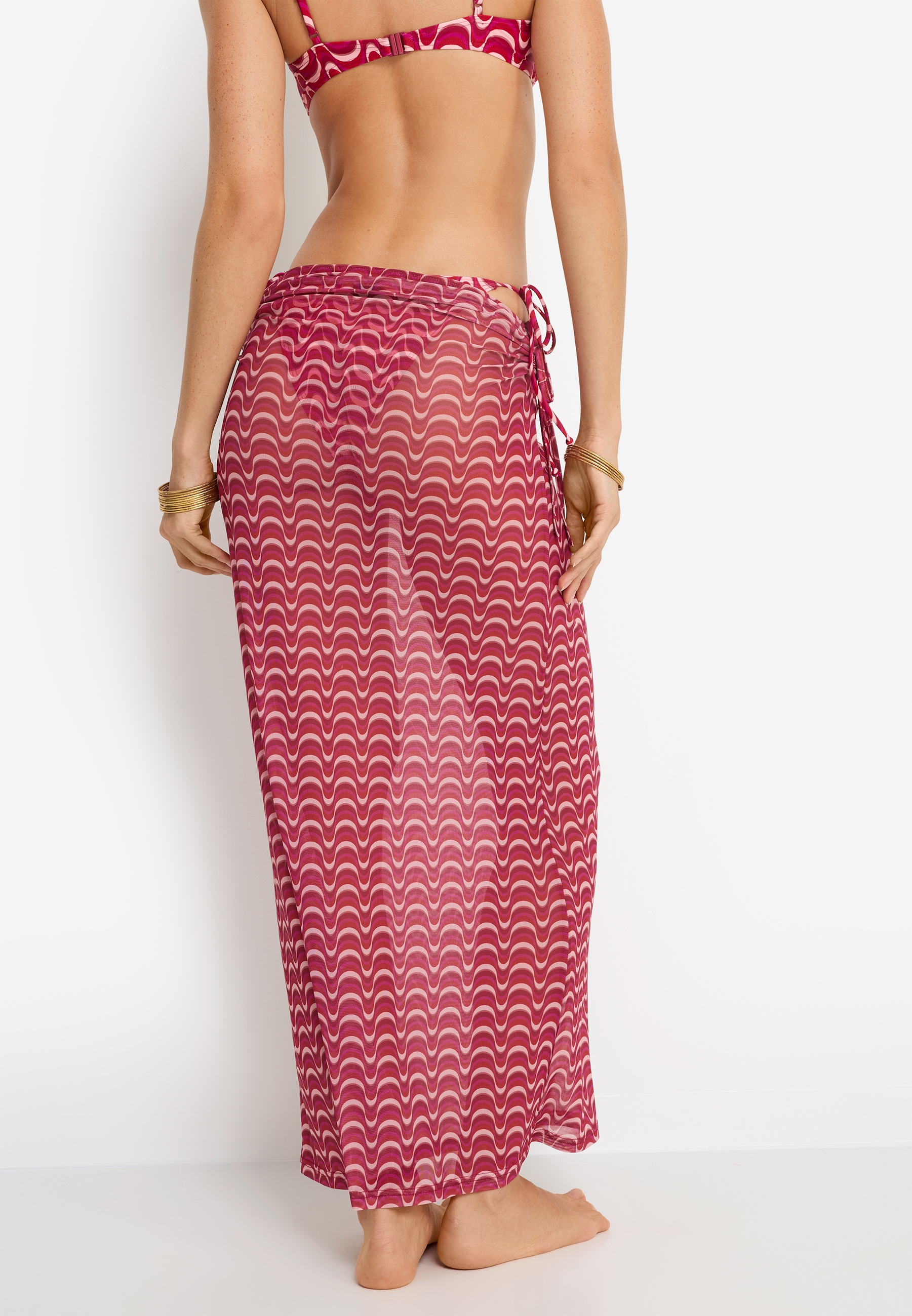 LSCN by LASCANA Jupe en maille mit Alloverdruck