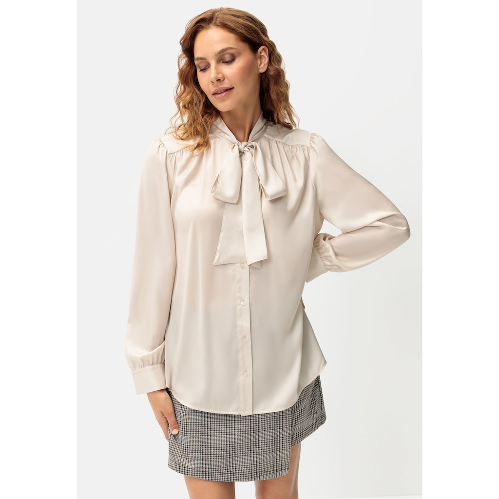 Buffalo Hosenrock, in Wickeloptik mit Karomuster, eleganter Skort mit Zierknöpfen