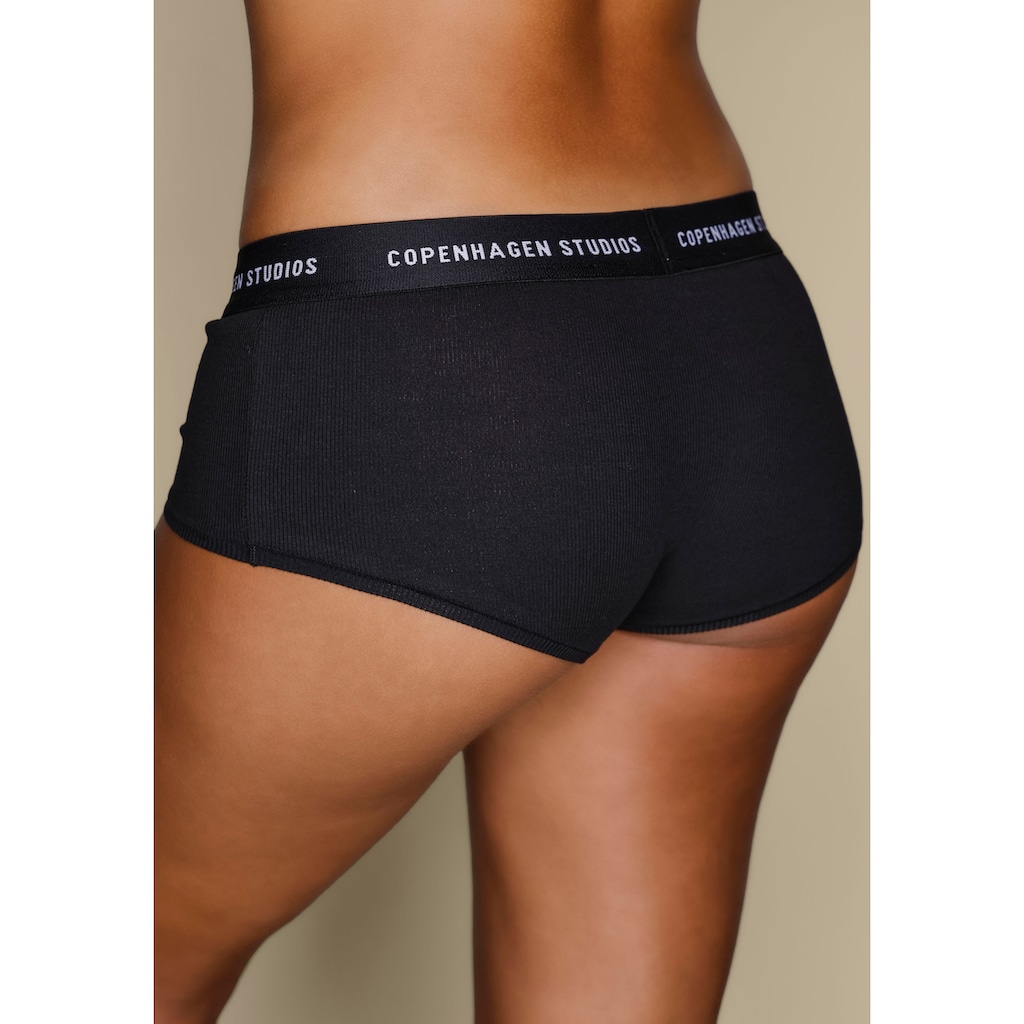 Copenhagen Studios Panty »mit softem Logobund«, (2er-Pack), aus gerippter Bio-Baumwollqualität
