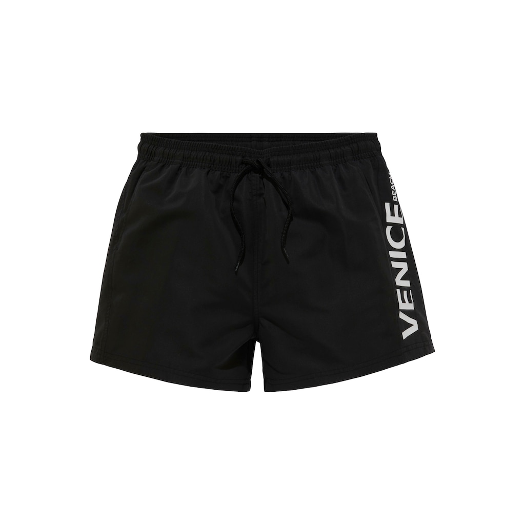 Venice Beach Badeshorts, mit grossem Markenschriftzug