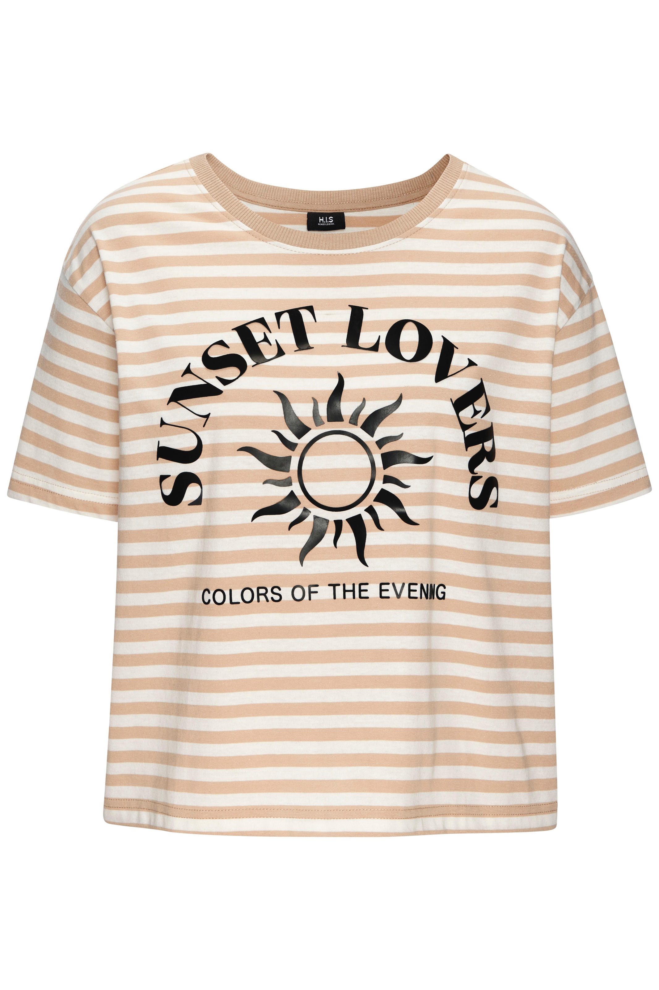 H.I.S T-Shirt gestreift mit Print, Loungewear