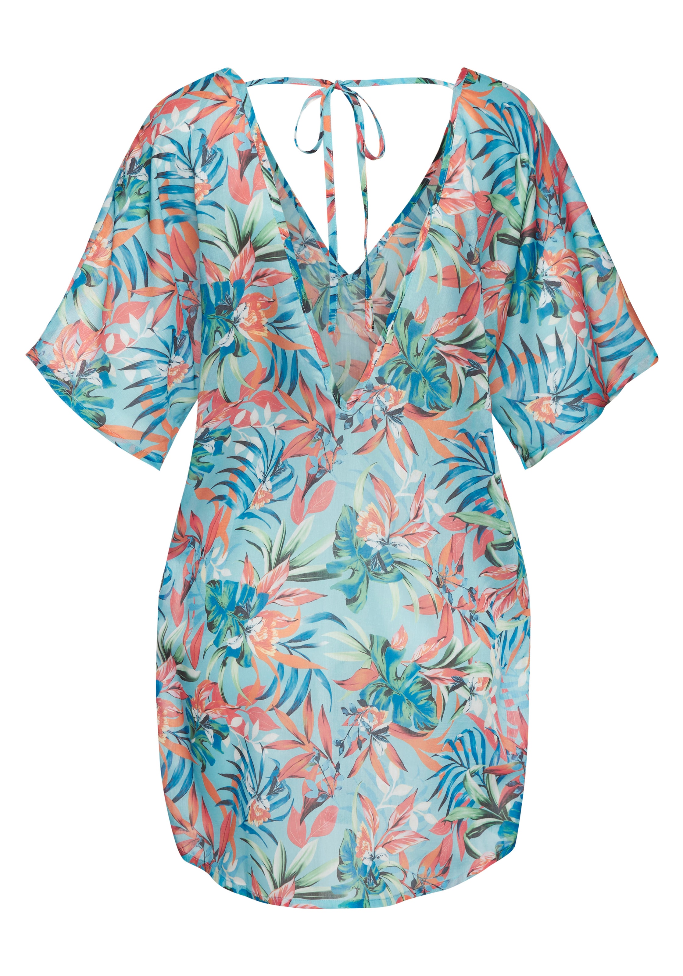 Venice Beach Chiffontunika, mit Alloverdruck, leichte Strandtunika