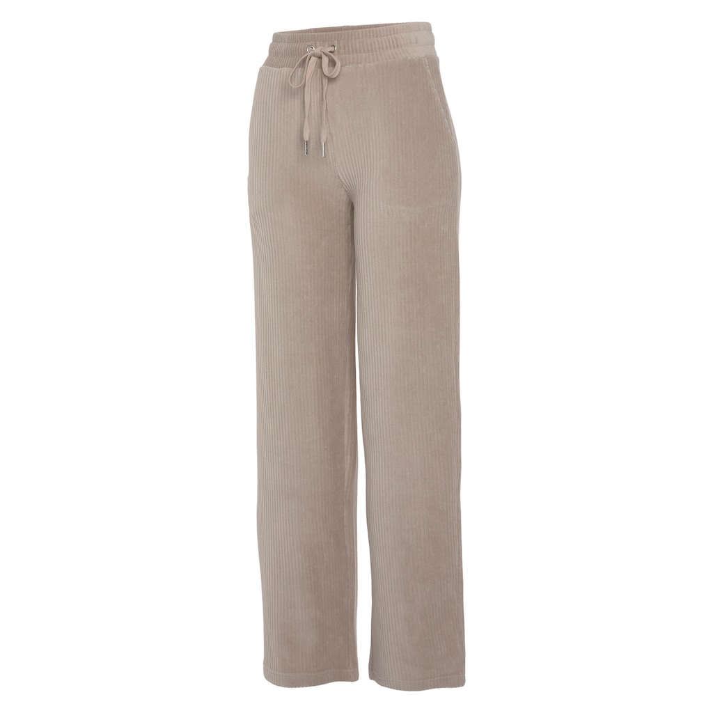 Vivance Homewearhose, mit breiter elastischen Cord Struktur, Loungewear