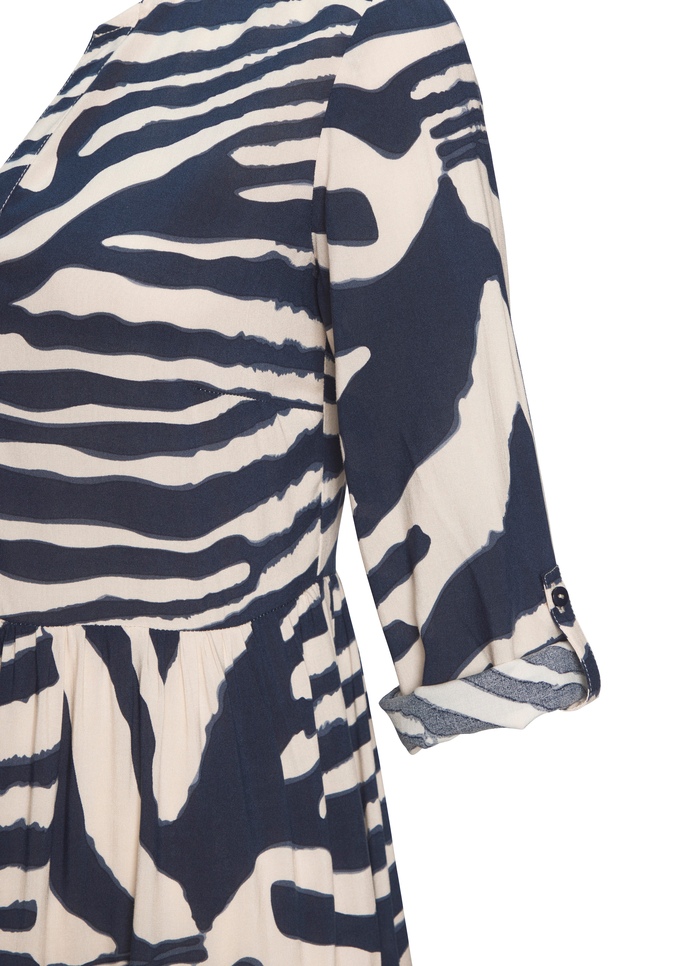 LASCANA Maxikleid mit Animalprint und Knopfleiste, Sommerkleid, Strandkleid