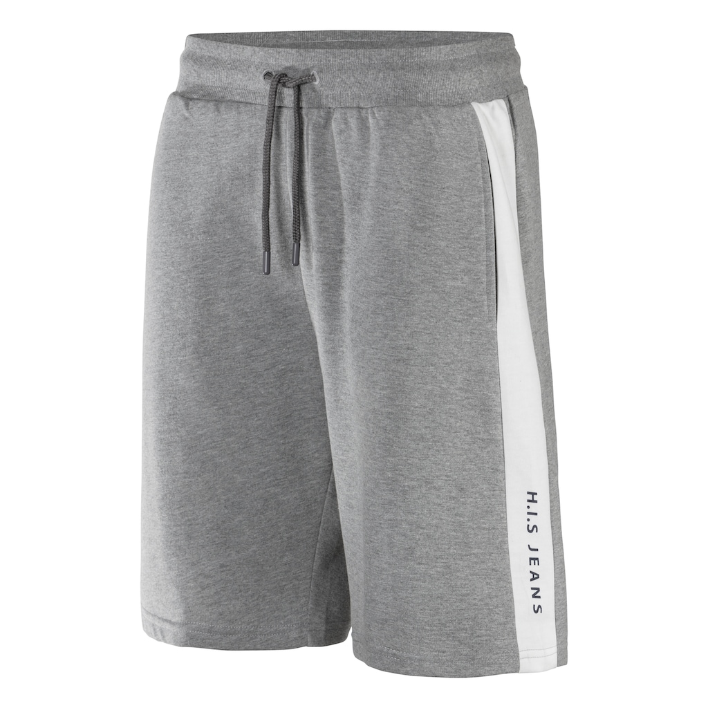 H.I.S Sweatshorts, seitlicher Streifen mit Logodruck