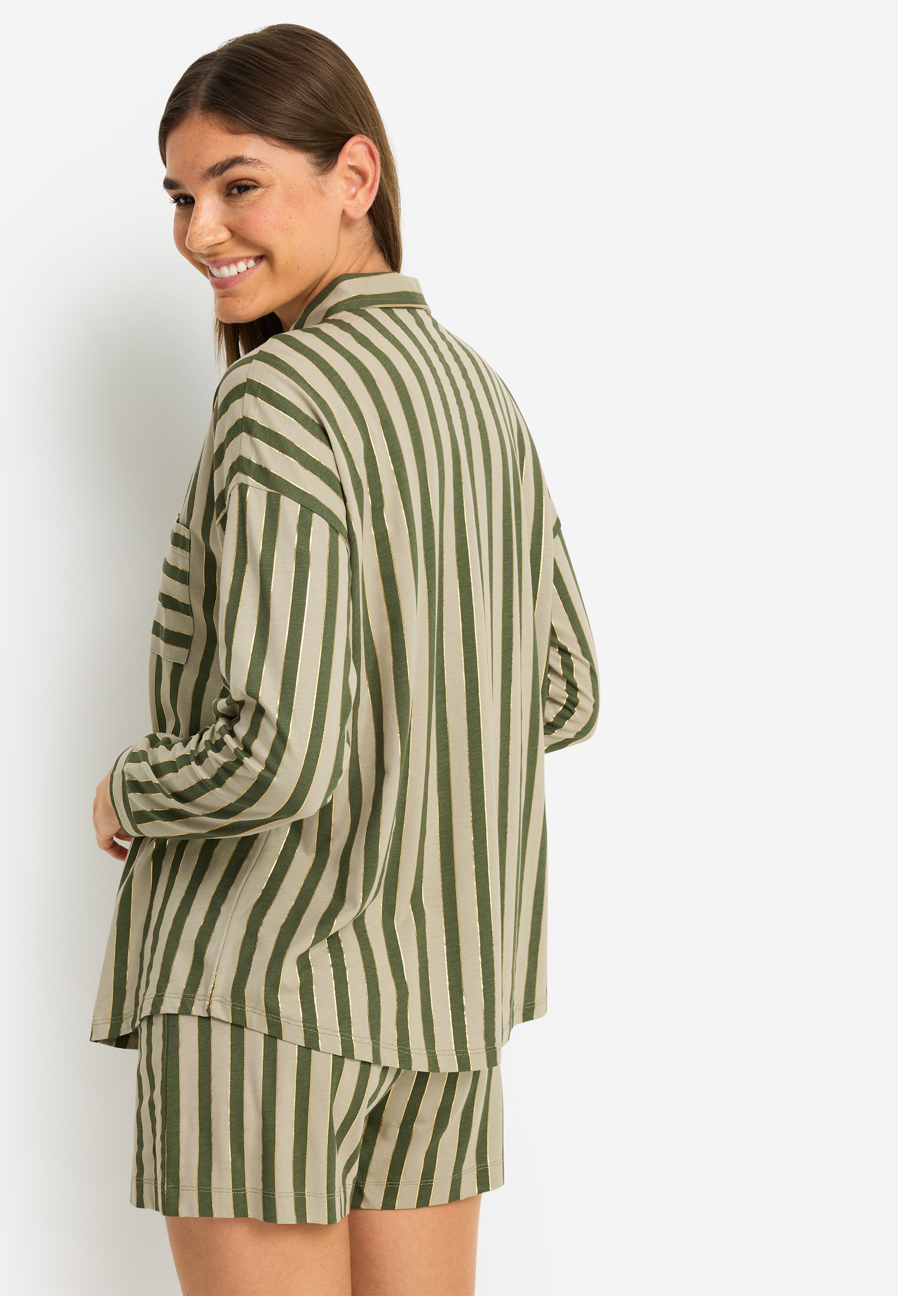 LSCN by LASCANA Shorty 2-teilig, 2 tlg. mit Streifendruck