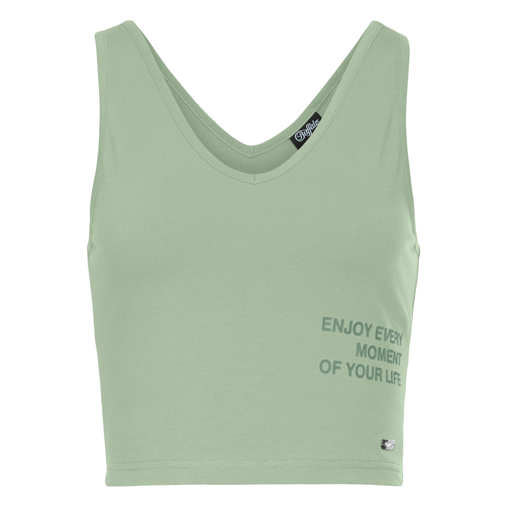 Buffalo Tanktop, mit Statement Druck
