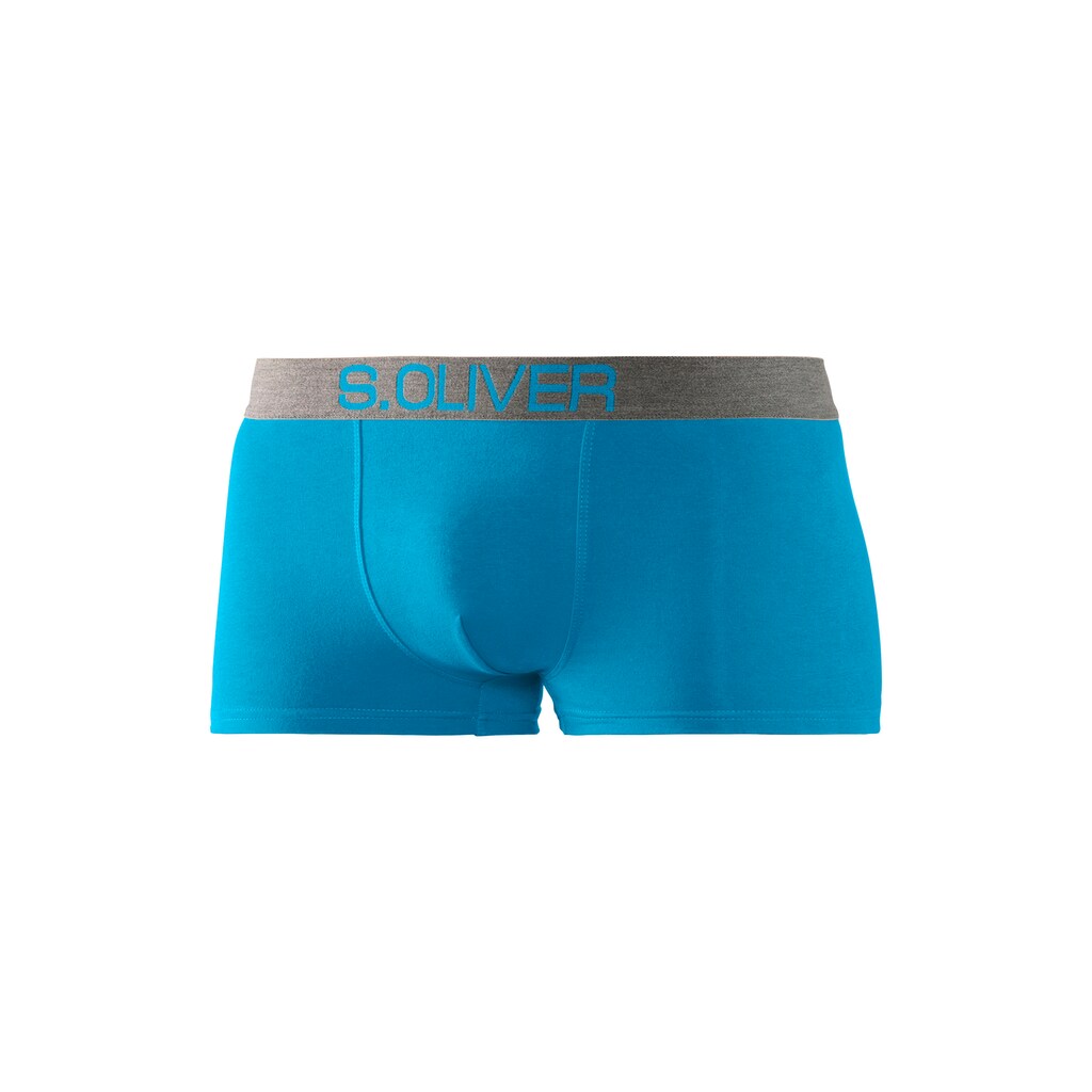 s.Oliver Hipster, (Packung, 4 St.), knapp sitzende Boxershorts für Herren aus Baumwoll-Mix