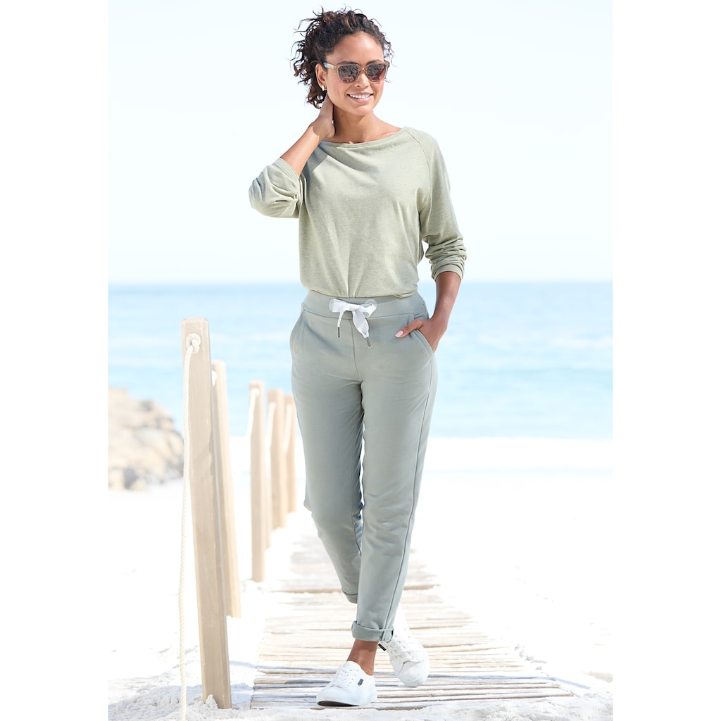 Elbsand Sweathose »Brinja«, mit Taschen und breiten Kordeln, Jogginghose, lässige Passform