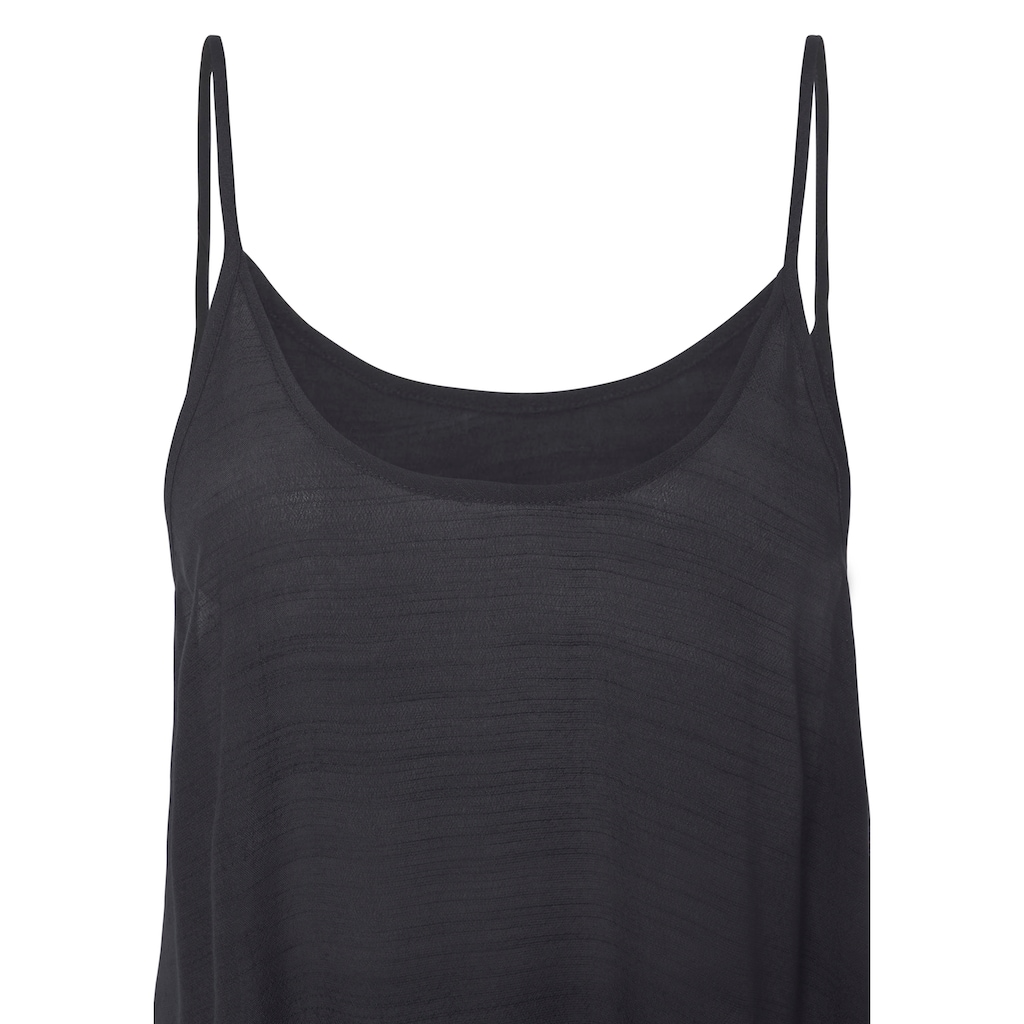 LASCANA Maxikleid, mit rundem Ausschnitt, luftiges Sommerkleid, Strandkleid
